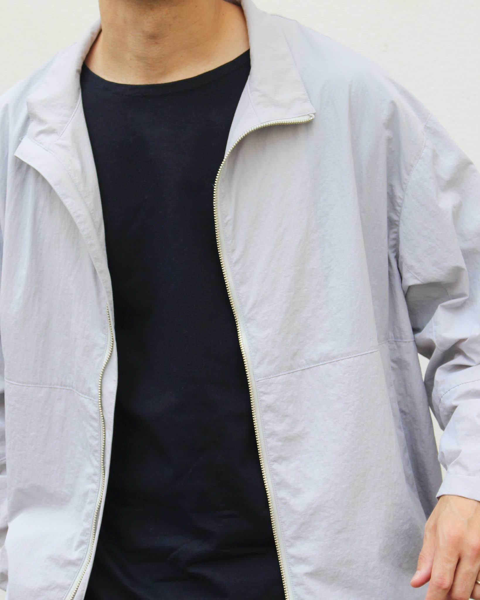 LAMOND ラモンド / POCKETABLE NYLON BLOUSON ポケッタブルナイロンブルゾン (GRAY グレー)