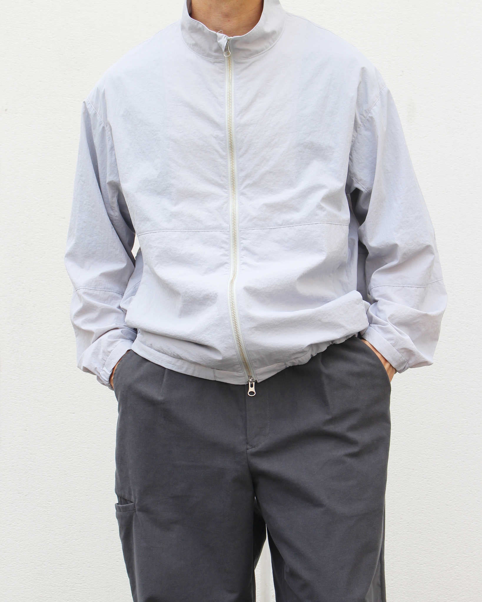 LAMOND ラモンド / POCKETABLE NYLON BLOUSON ポケッタブルナイロンブルゾン (GRAY グレー)
