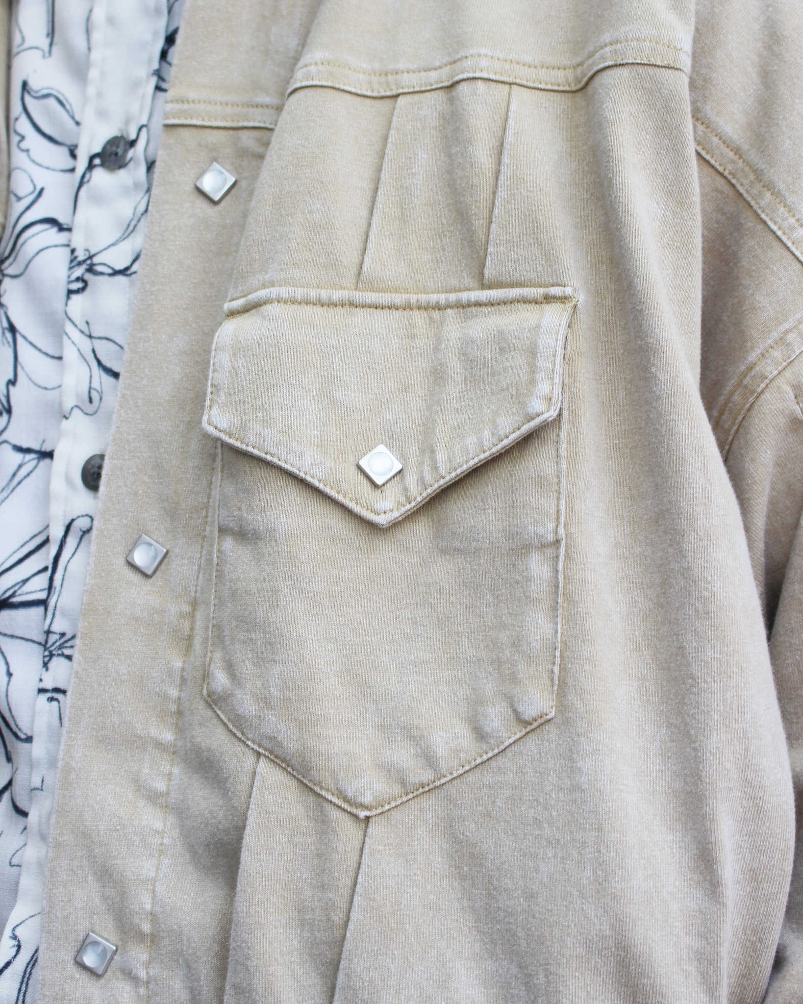IMPRESTORE インプレストア / Lorraine t-cloth V.D ロレーヌ | Western Short JKT ウエスタンショートジャケット (FADED IVORY フェイデットアイボリー)