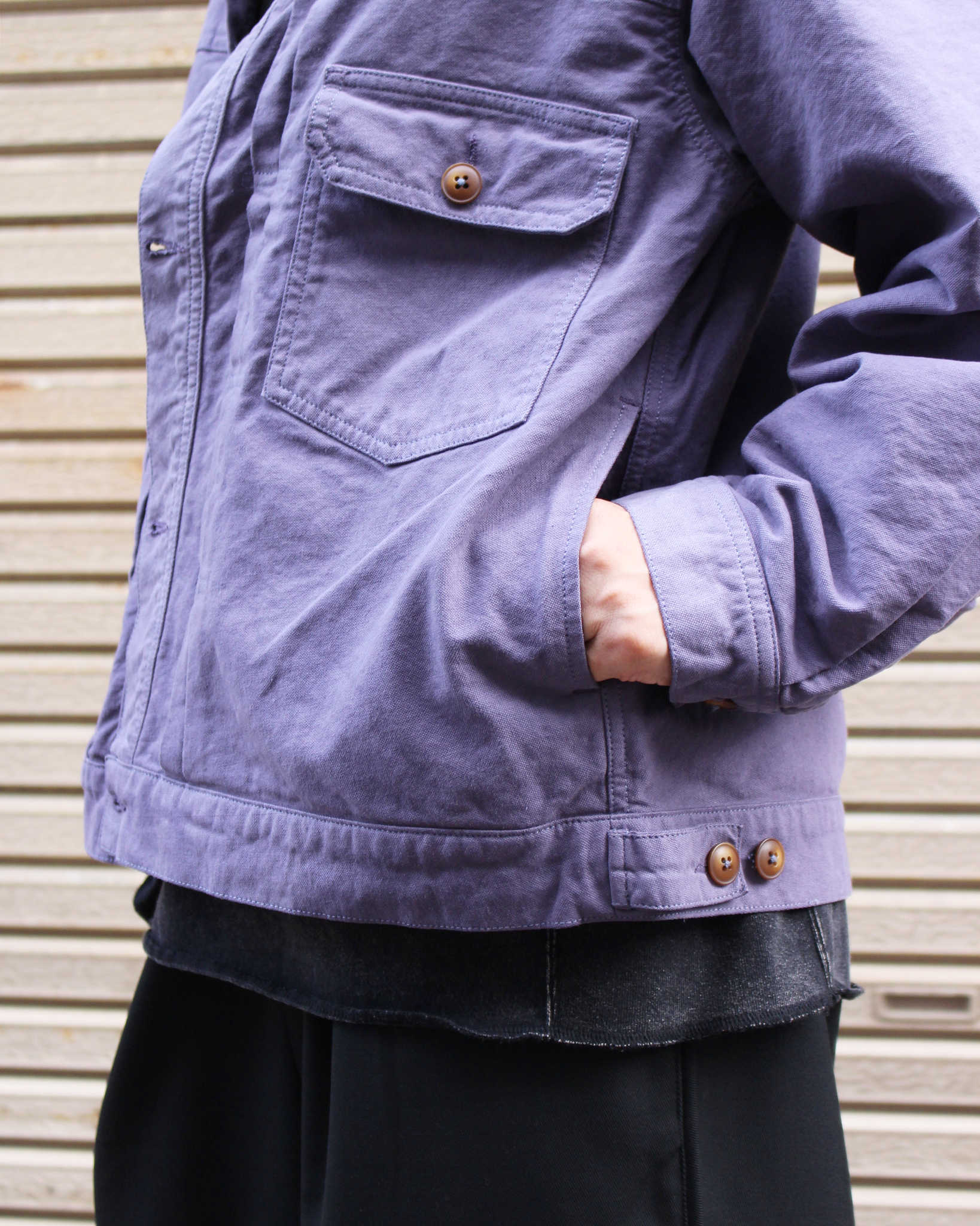 Nasngwam. ナスングワム / ATAVISM JACKET アタビズムジャケット (PURPLE パープル)