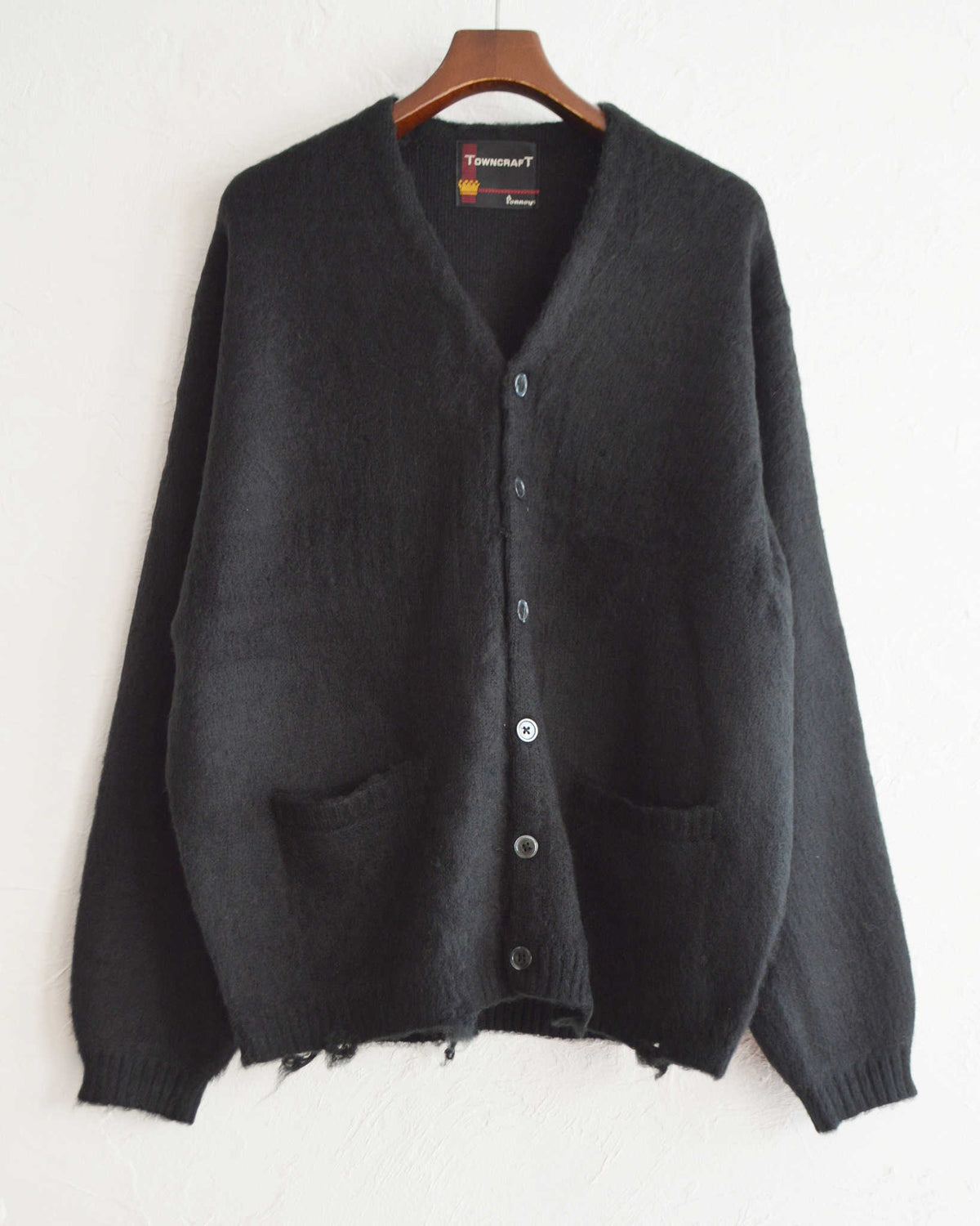TOWN CRAFT タウンクラフト / WORN-OUT SOLID CARDIGAN ウォーンアウト 
