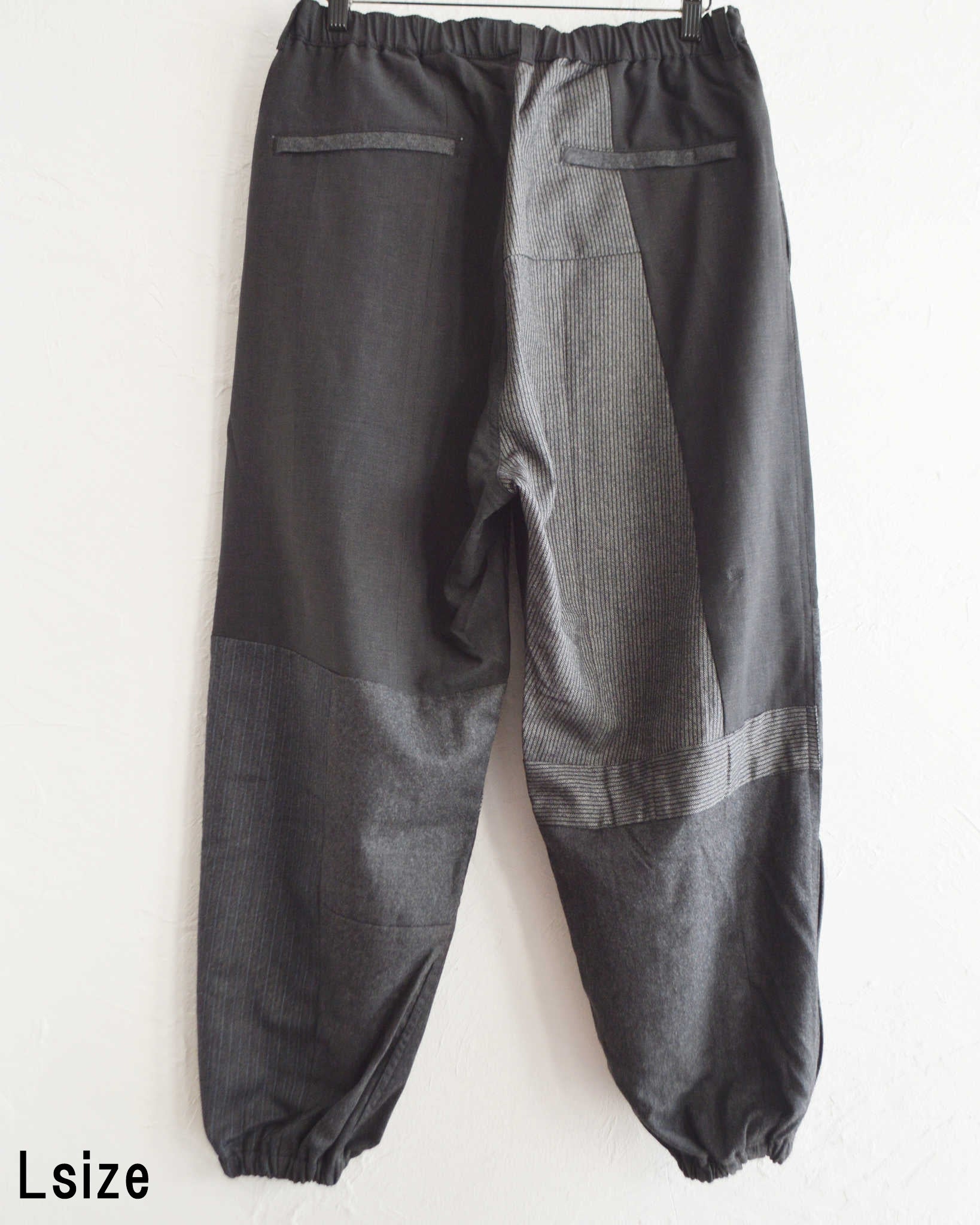 Nasngwam. ナスングワム / NOBLE EASY PANTS ノーブルイージーパンツ (BLACK ブラック)