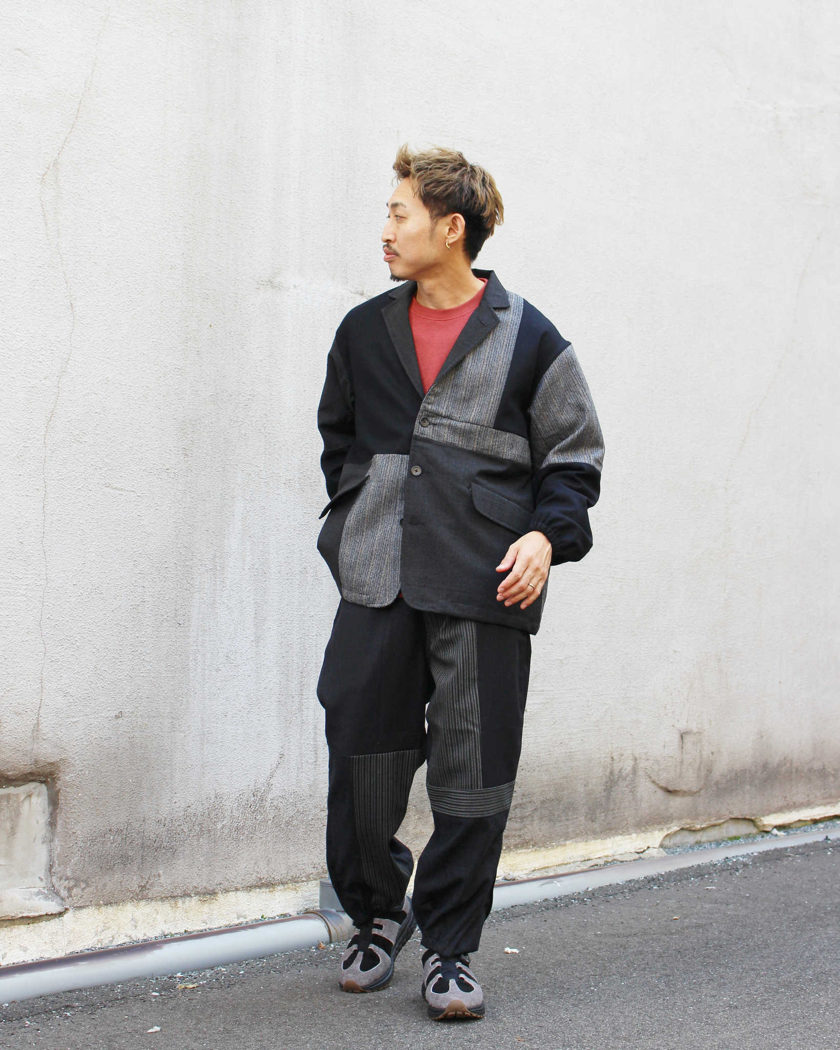 Nasngwam. ナスングワム / NOBLE JACKET ノーブルジャケット (BLACK ブラック)