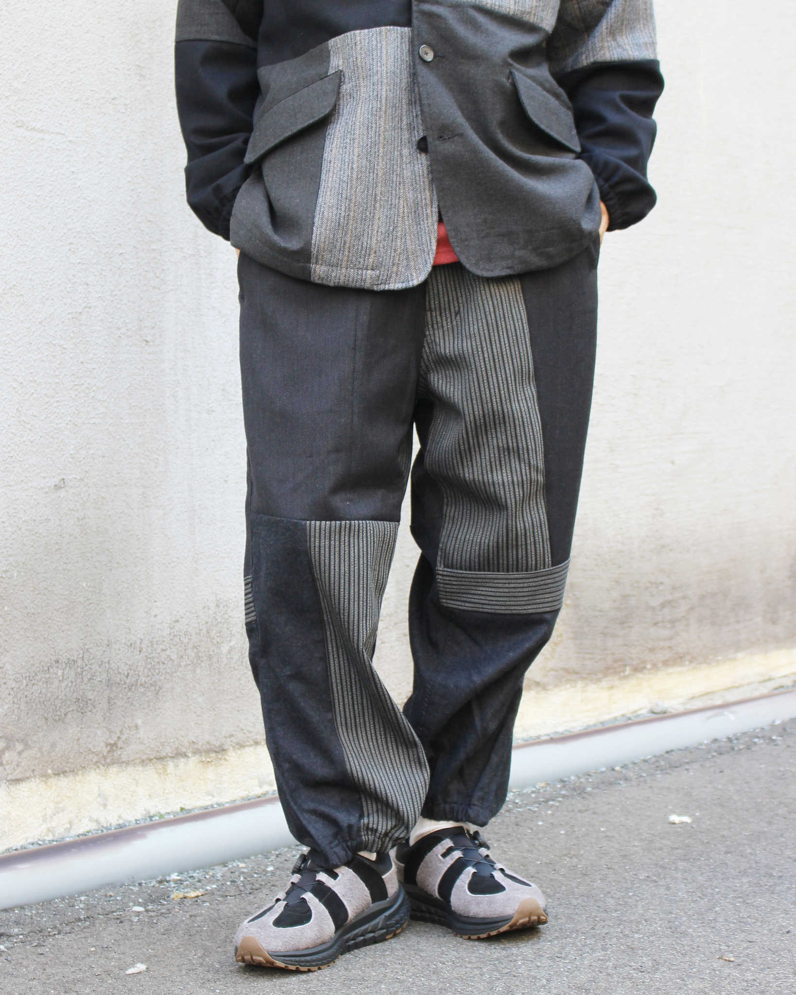 Nasngwam. ナスングワム / NOBLE EASY PANTS ノーブルイージーパンツ (BLACK ブラック)