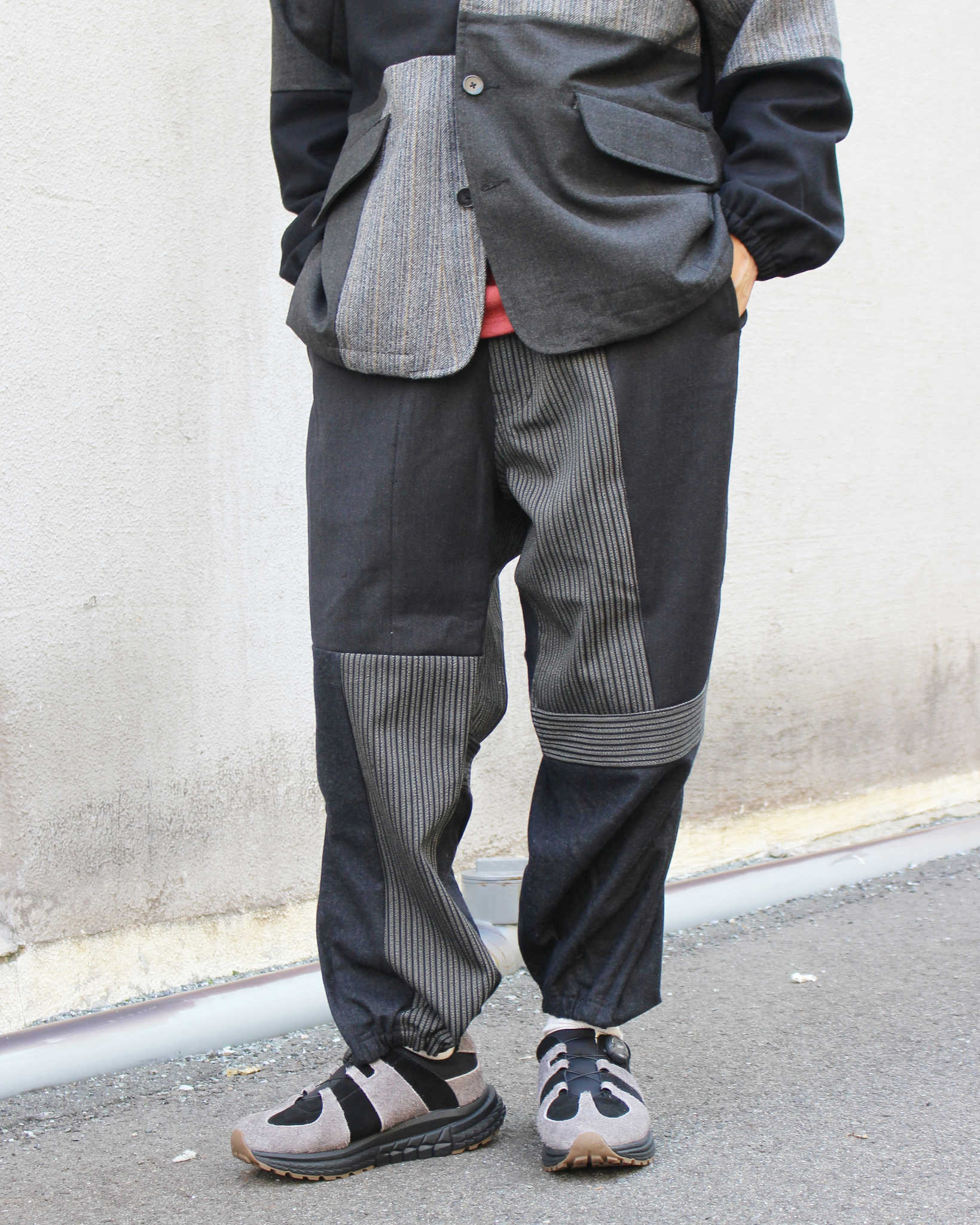 Nasngwam. ナスングワム / NOBLE EASY PANTS ノーブルイージーパンツ (BLACK ブラック)