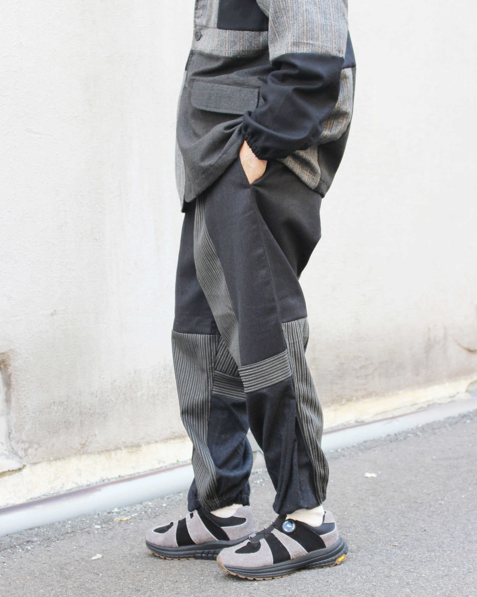 Nasngwam. ナスングワム / NOBLE EASY PANTS ノーブルイージーパンツ (BLACK ブラック)