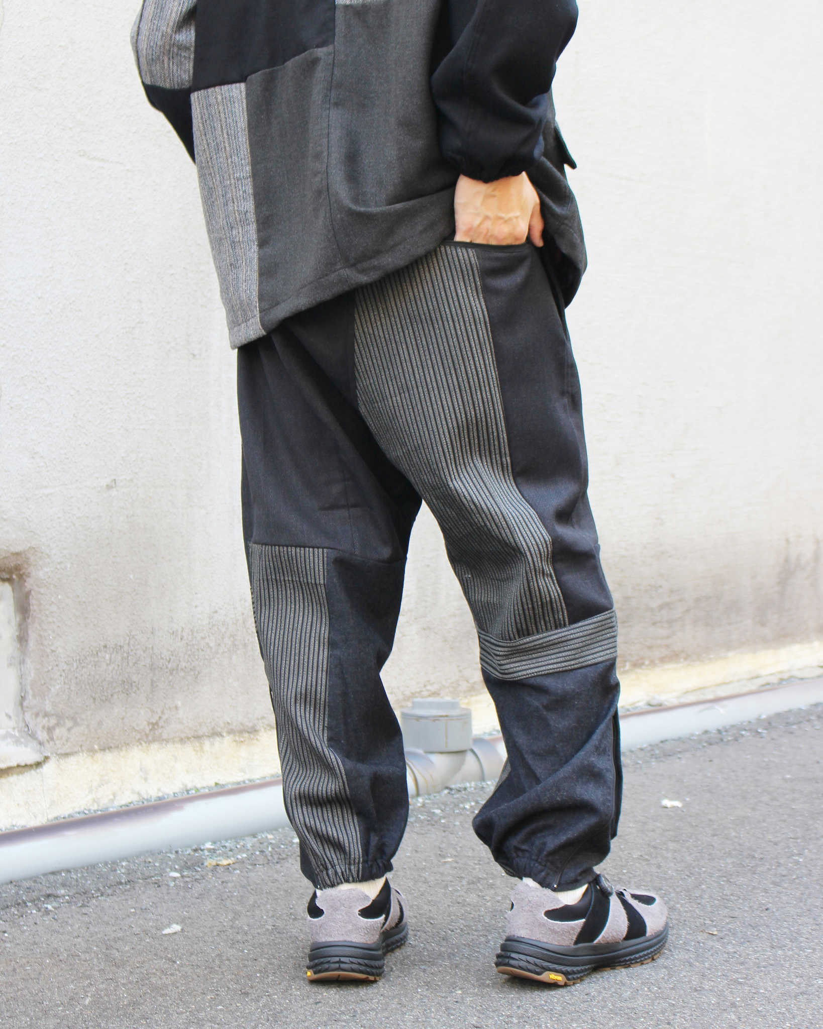 Nasngwam. ナスングワム / NOBLE EASY PANTS ノーブルイージーパンツ (BLACK ブラック)