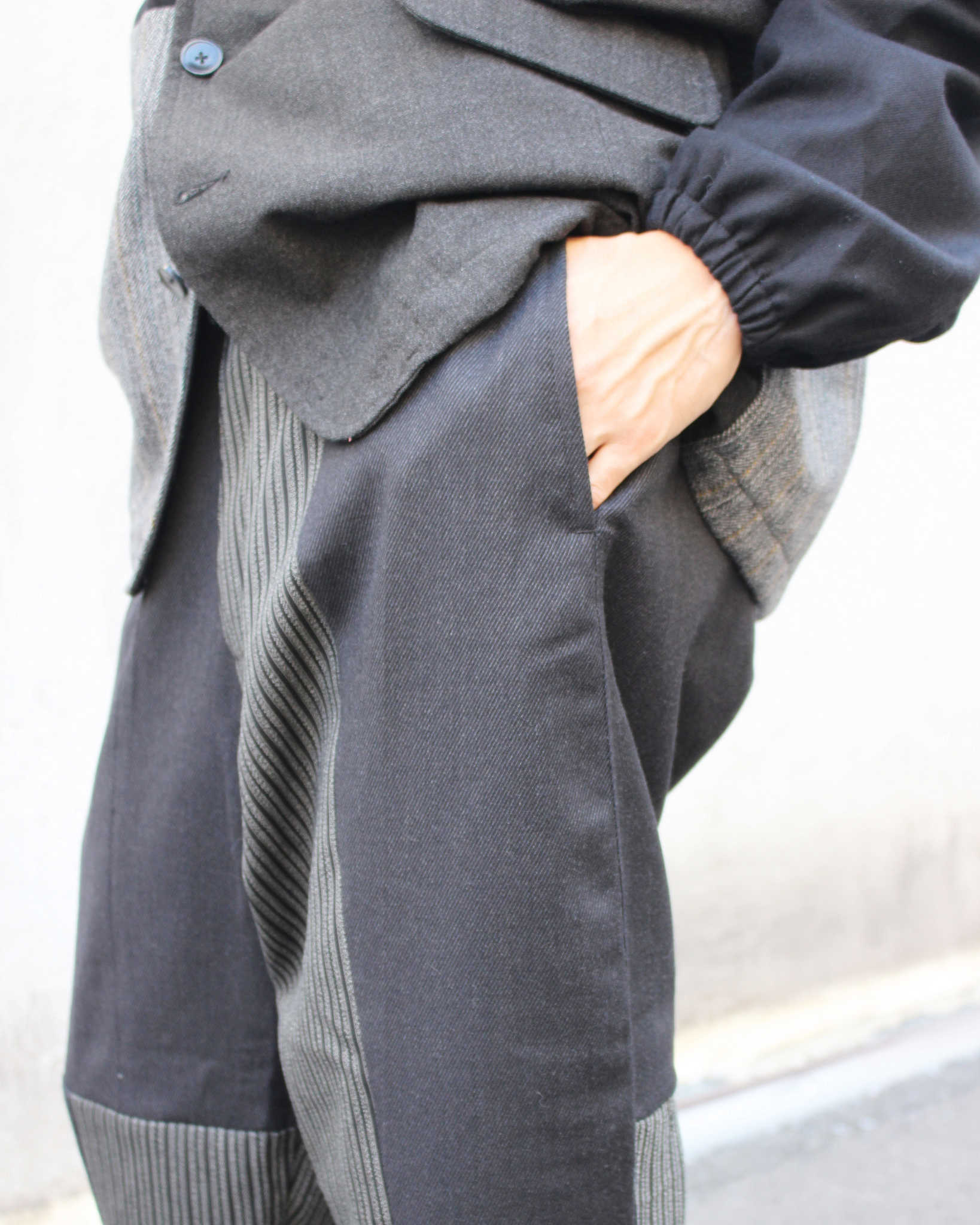 Nasngwam. ナスングワム / NOBLE EASY PANTS ノーブルイージーパンツ (BLACK ブラック)