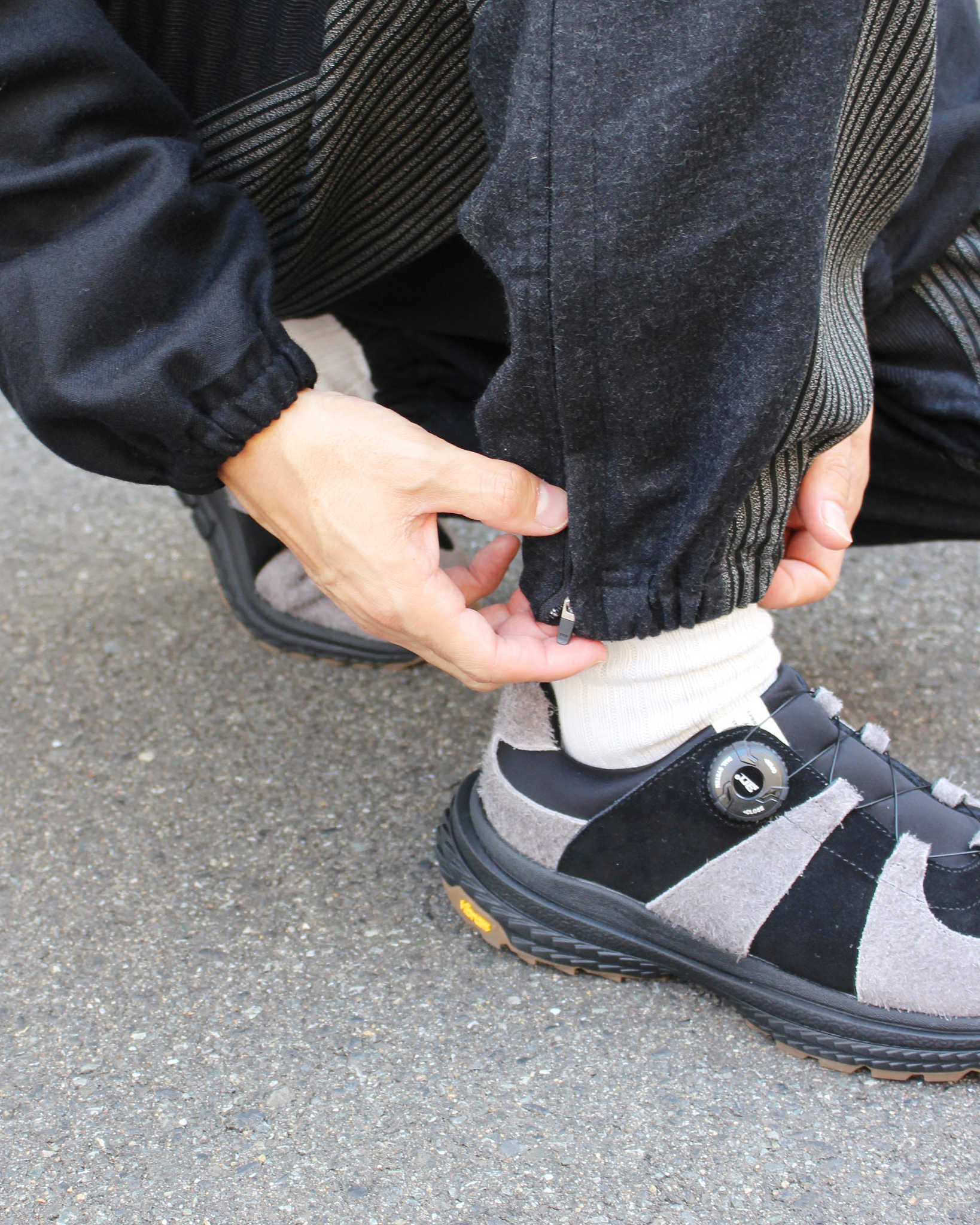 Nasngwam. ナスングワム / NOBLE EASY PANTS ノーブルイージーパンツ (BLACK ブラック)