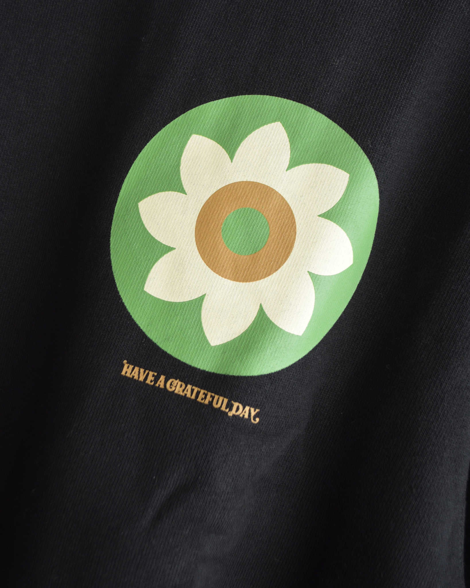 HAVE A GRATEFUL DAY ハブアグレイトフルデイ / SWEATSHIRT -HELIOTROPISM スウェットシャツへリオトロピズム (BLACK ブラック)