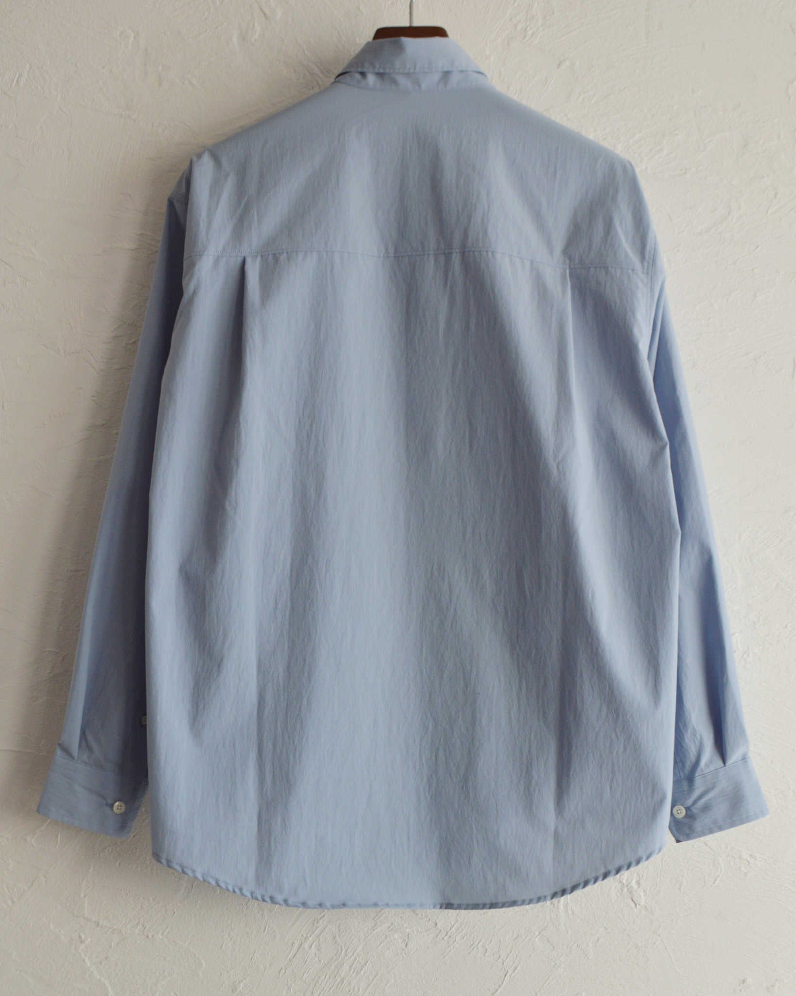LAMOND ラモンド / COTTONY CREASED SHIRT コットニークリーストシャツ (AQUA BLUE アクアブルー)