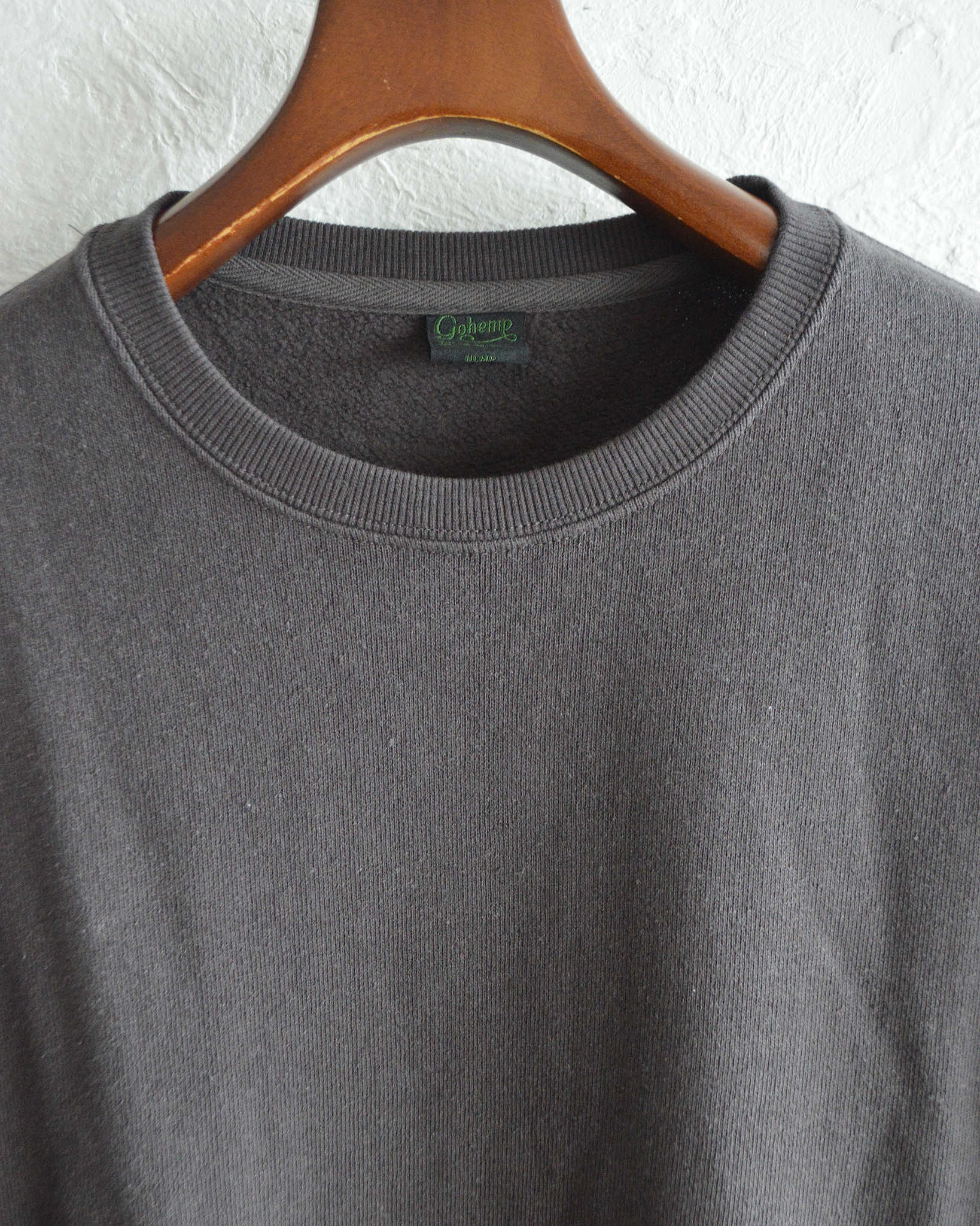 GOHEMP ゴーヘンプ / HEMP BIG CREW ヘンプビッグクルー (GUNMETAL GRAY ガンメタルグレー)