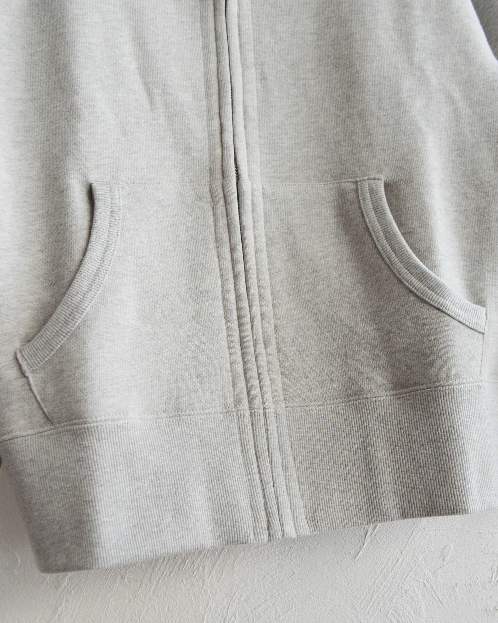 GOHEMP ゴーヘンプ / HEMP ZIP UP HOODY ヘンプジップアップフーディ (ASH HEATHER アッシュヘザー)