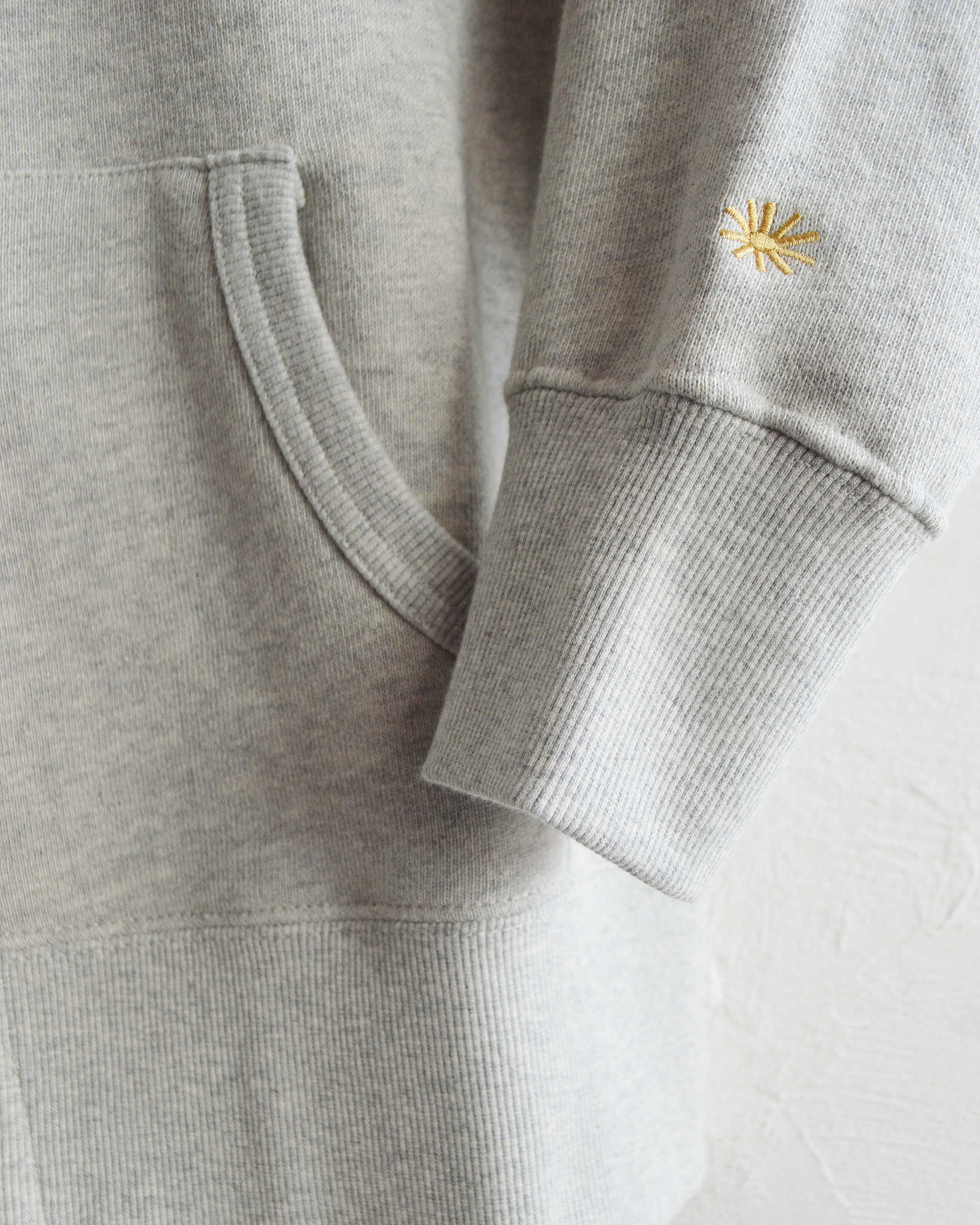 GOHEMP ゴーヘンプ / HEMP ZIP UP HOODY ヘンプジップアップフーディ (ASH HEATHER アッシュヘザー)