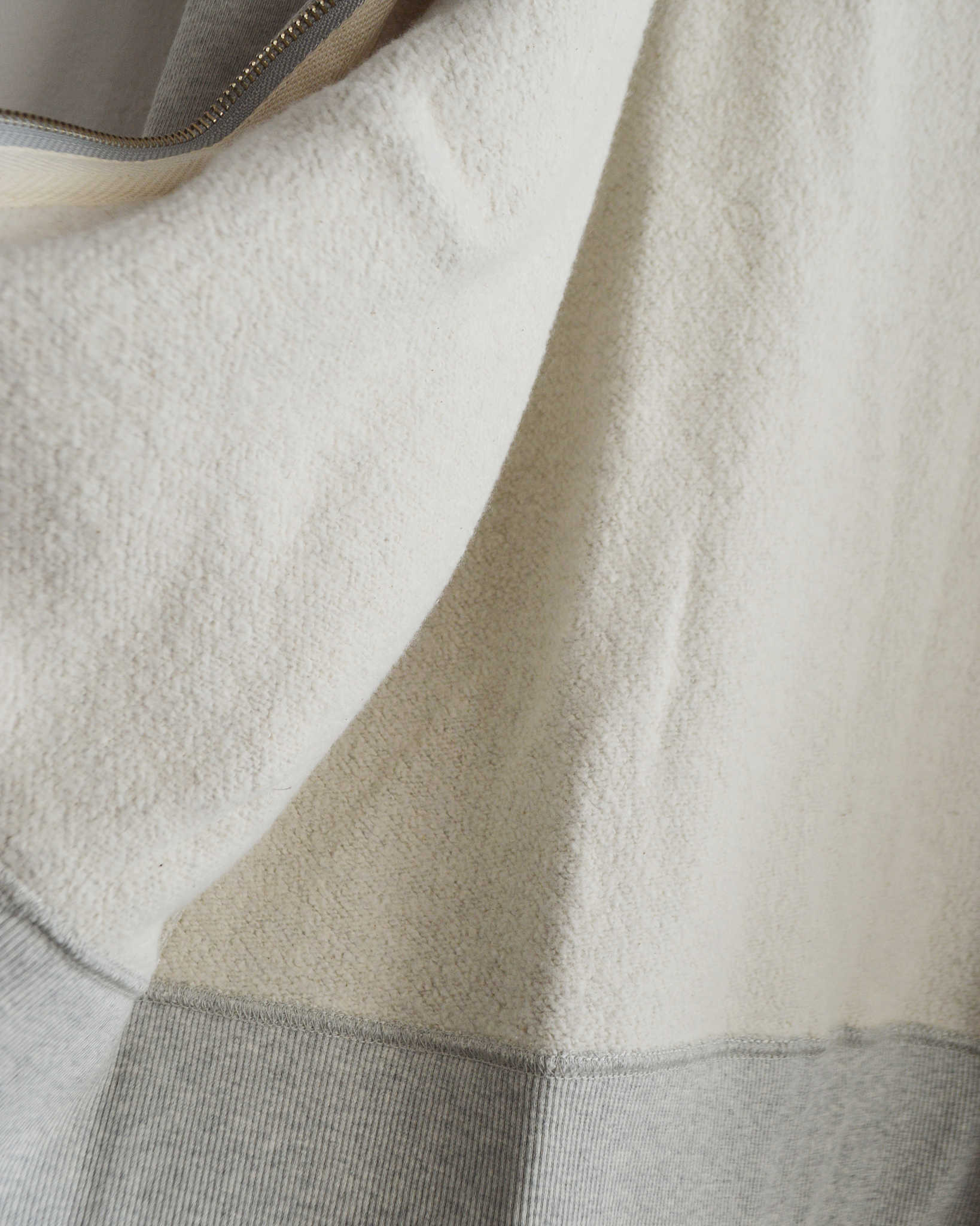 GOHEMP ゴーヘンプ / HEMP ZIP UP HOODY ヘンプジップアップフーディ (ASH HEATHER アッシュヘザー)