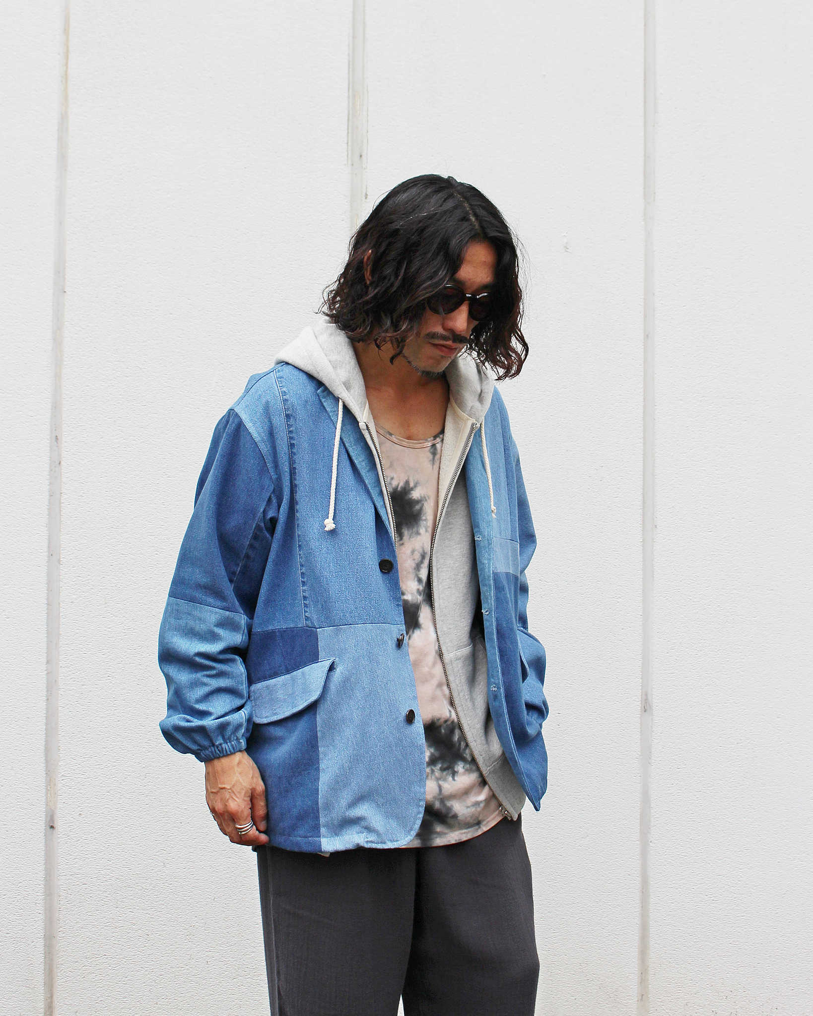GOHEMP ゴーヘンプ / HEMP ZIP UP HOODY ヘンプジップアップフーディ (ASH HEATHER アッシュヘザー)
