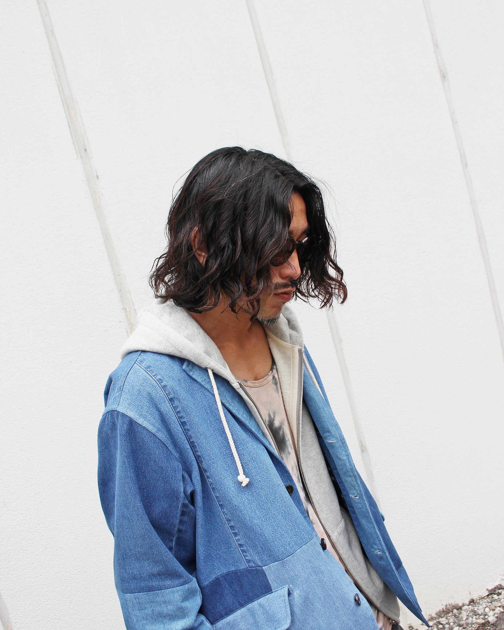 GOHEMP ゴーヘンプ / HEMP ZIP UP HOODY ヘンプジップアップフーディ (ASH HEATHER アッシュヘザー)