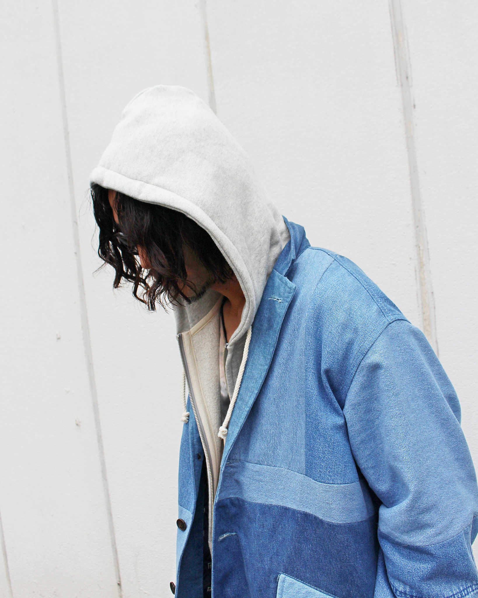 GOHEMP ゴーヘンプ / HEMP ZIP UP HOODY ヘンプジップアップフーディ (ASH HEATHER アッシュヘザー)