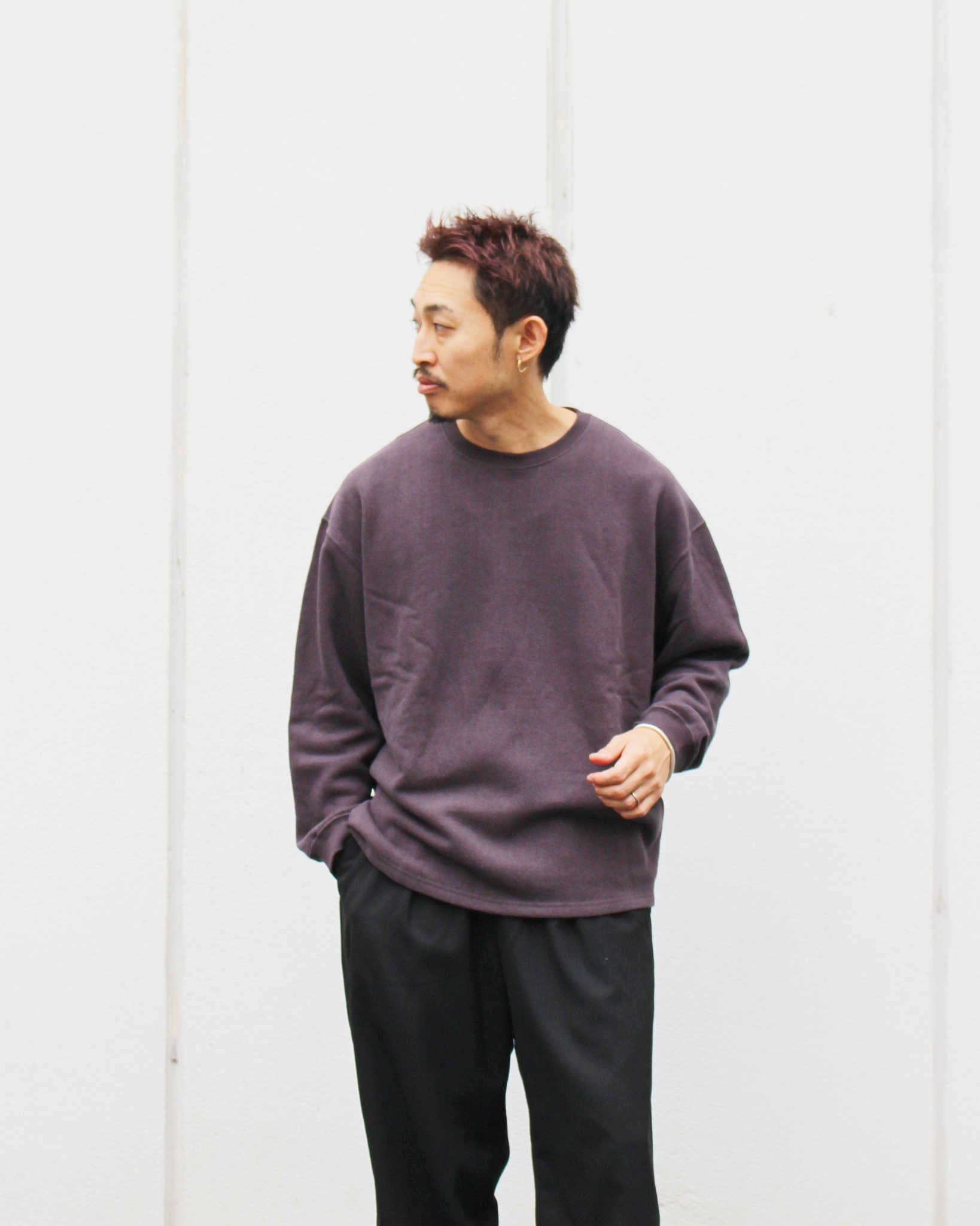 GOHEMP ゴーヘンプ / HEMP BIG CREW ヘンプビッグクルー (GUNMETAL GRAY ガンメタルグレー)