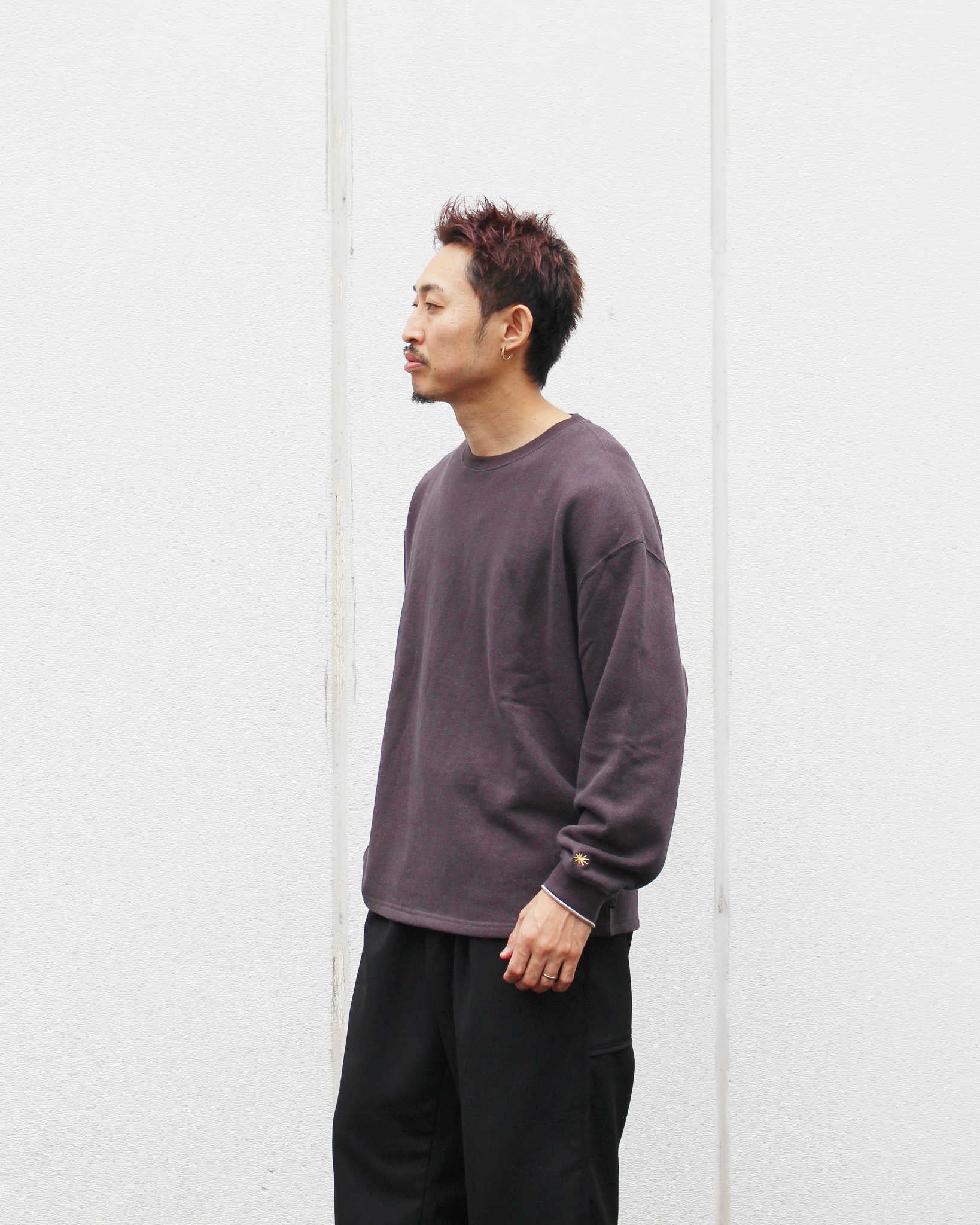 GOHEMP ゴーヘンプ / HEMP BIG CREW ヘンプビッグクルー (GUNMETAL GRAY ガンメタルグレー)