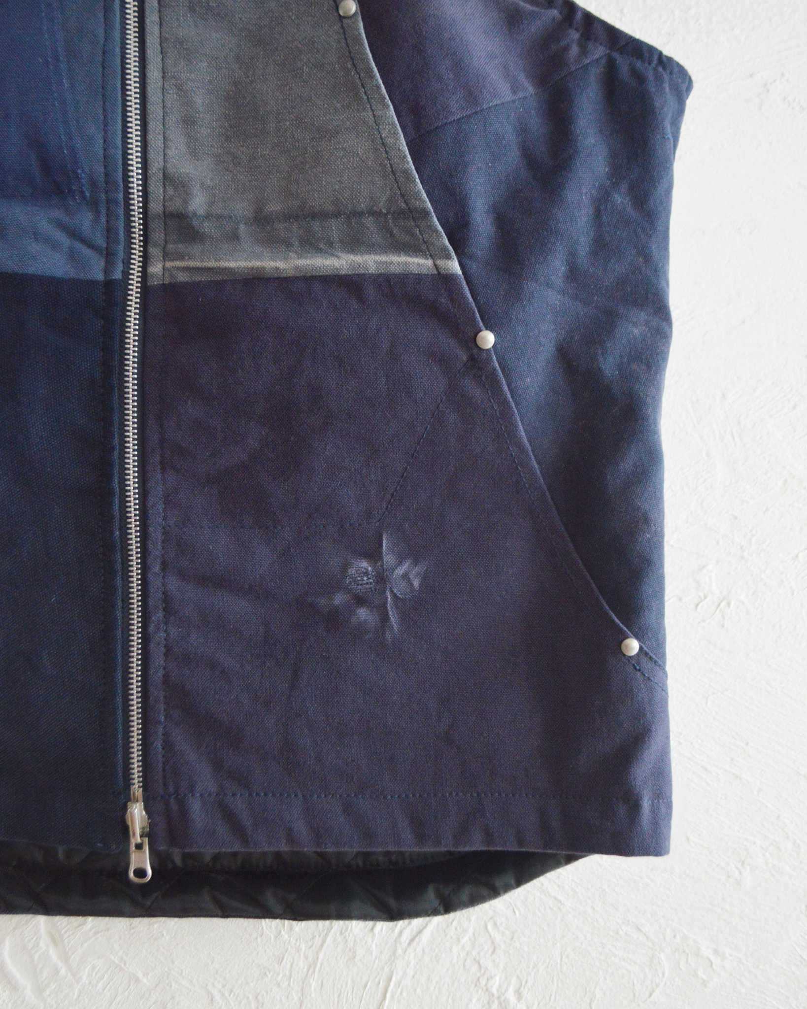 Nasngwam. ナスングワム / FACTORY VEST ファクトリーベスト Msize (NAVY ネイビー)