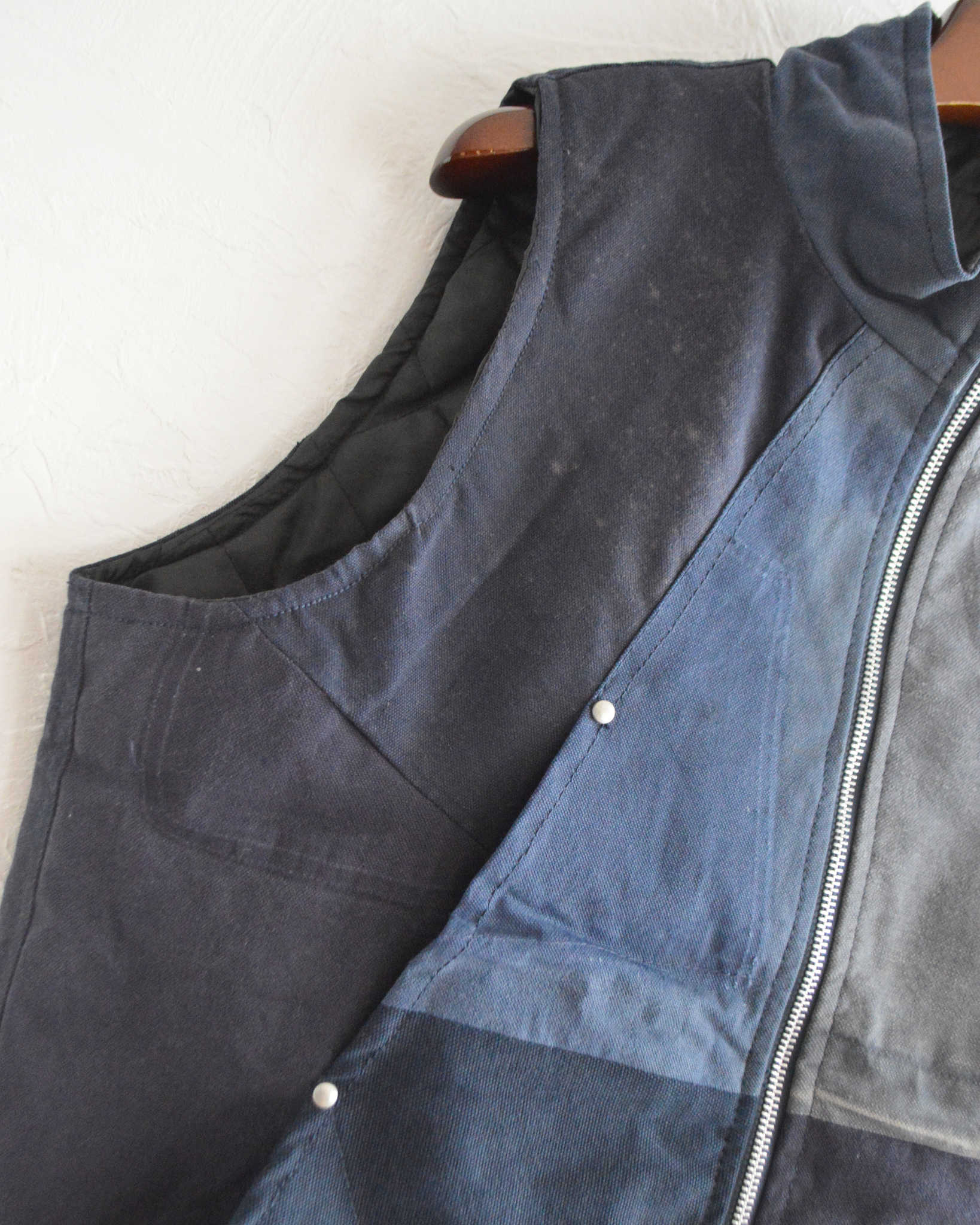 Nasngwam. ナスングワム / FACTORY VEST ファクトリーベスト Msize (NAVY ネイビー)