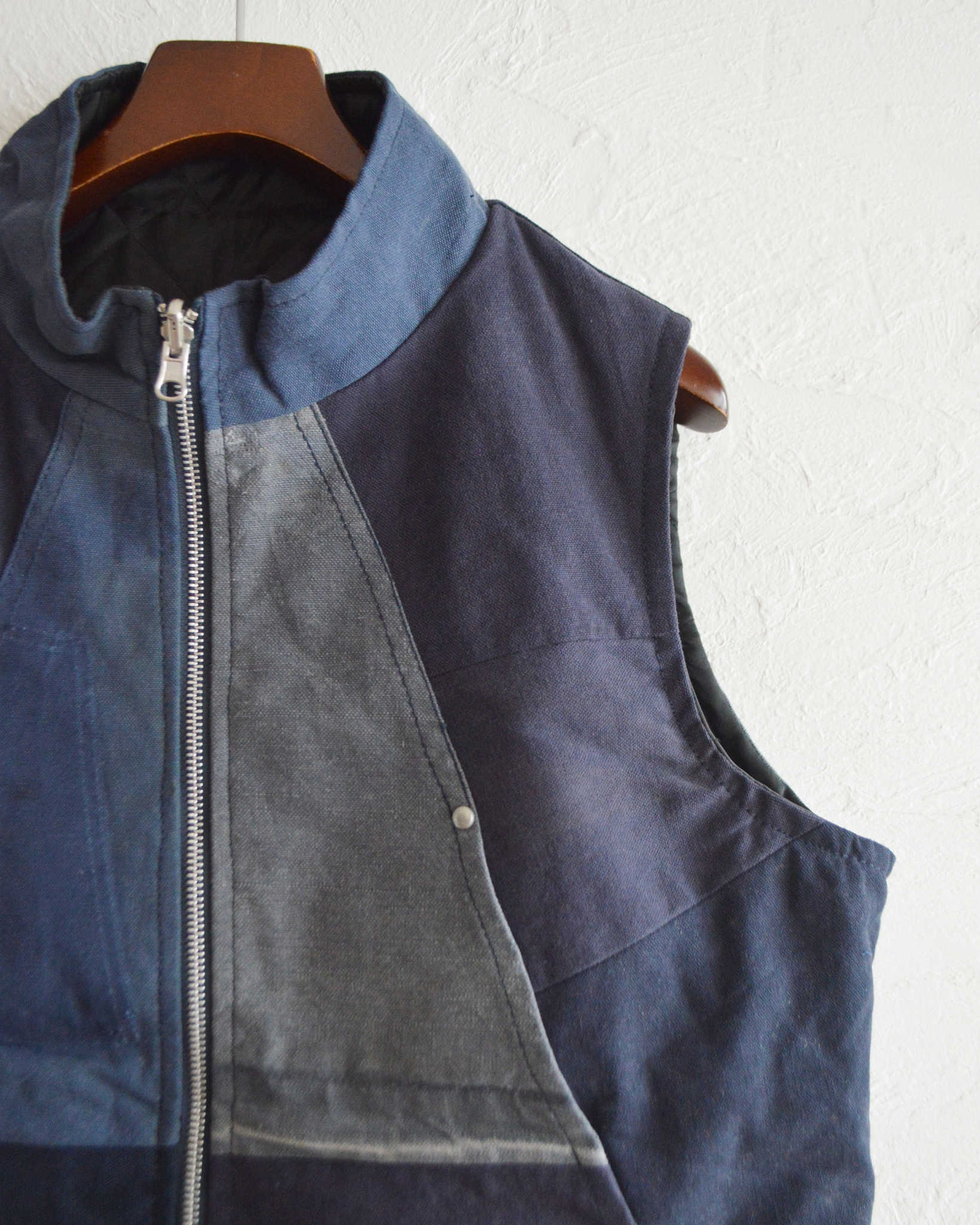 Nasngwam. ナスングワム / FACTORY VEST ファクトリーベスト Msize (NAVY ネイビー)