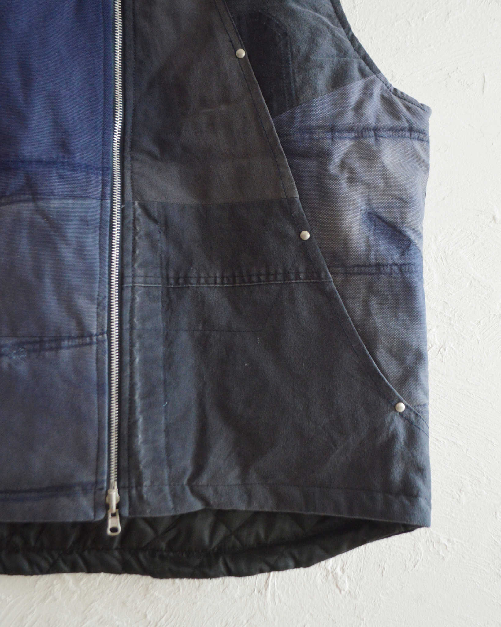 Nasngwam. ナスングワム / FACTORY VEST ファクトリーベスト Lsize (NAVY ネイビー)