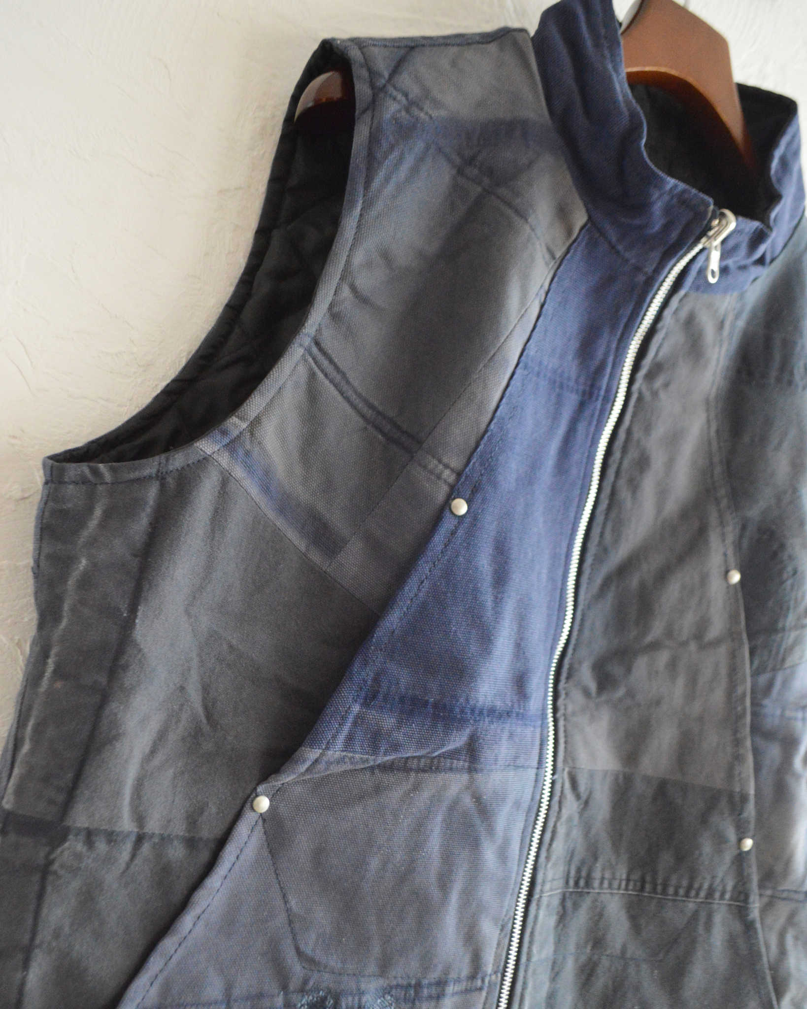 Nasngwam. ナスングワム / FACTORY VEST ファクトリーベスト Lsize (NAVY ネイビー)