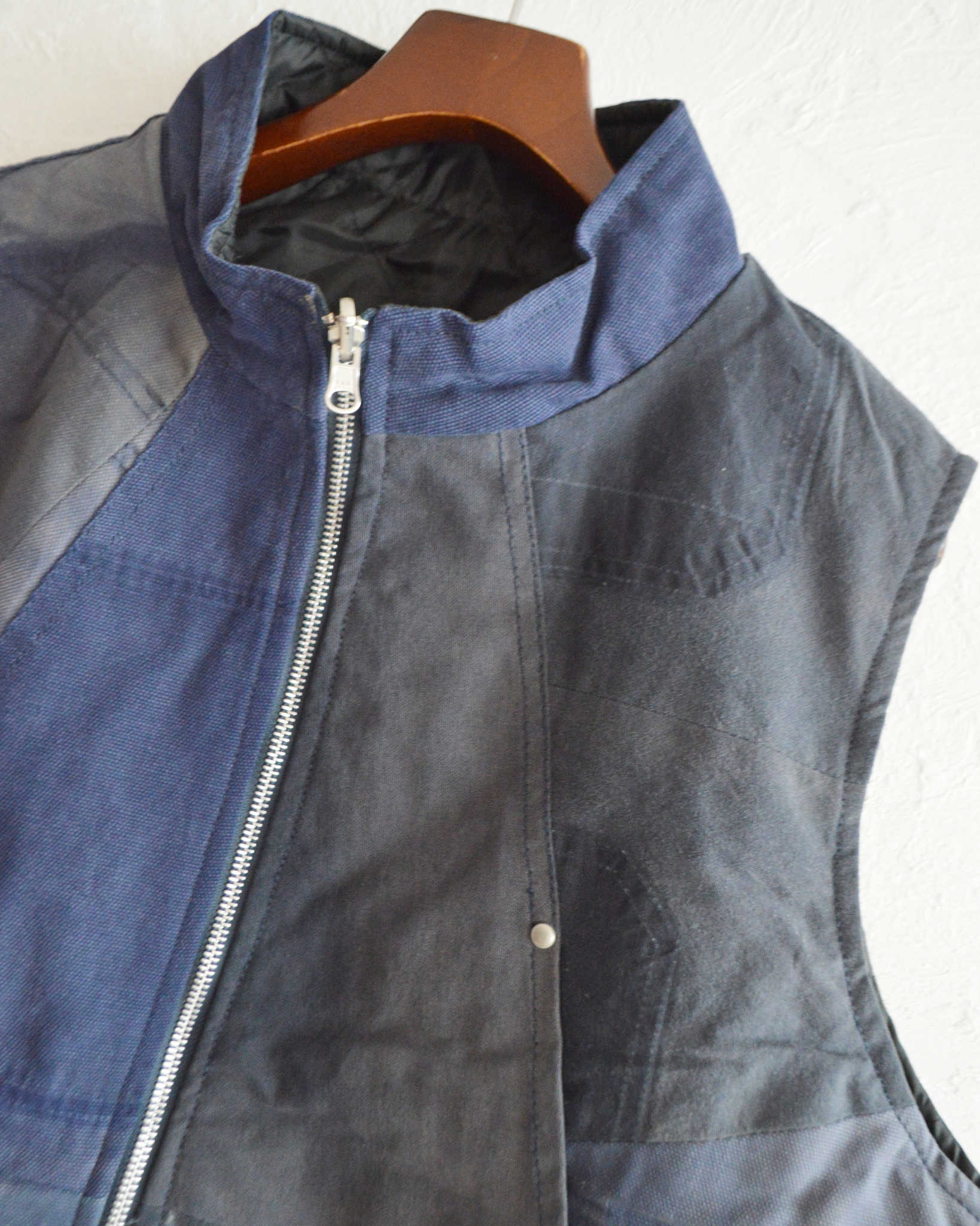 Nasngwam. ナスングワム / FACTORY VEST ファクトリーベスト Lsize (NAVY ネイビー)