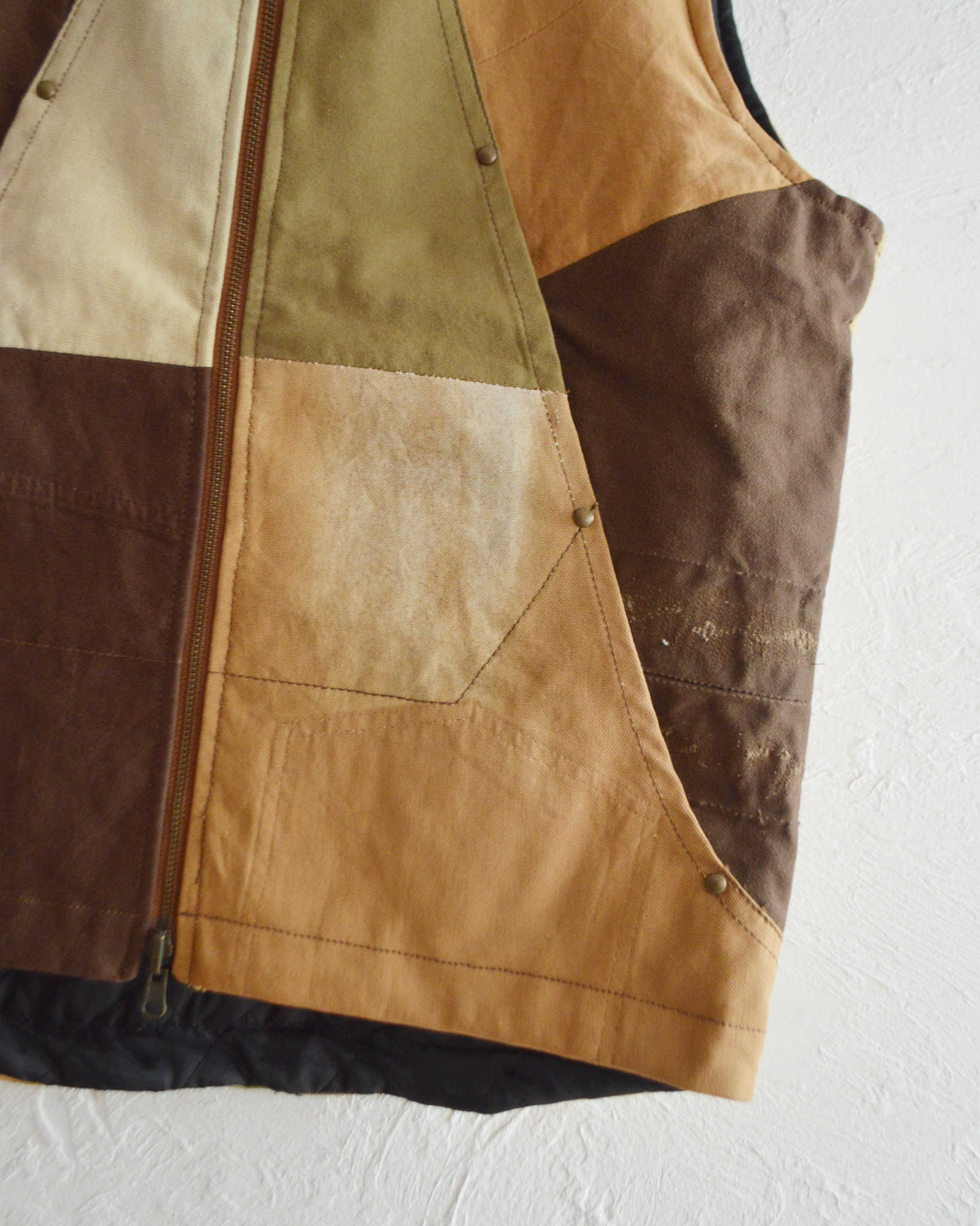 Nasngwam. ナスングワム / FACTORY VEST ファクトリーベスト Msize (BROWN ブラウン)