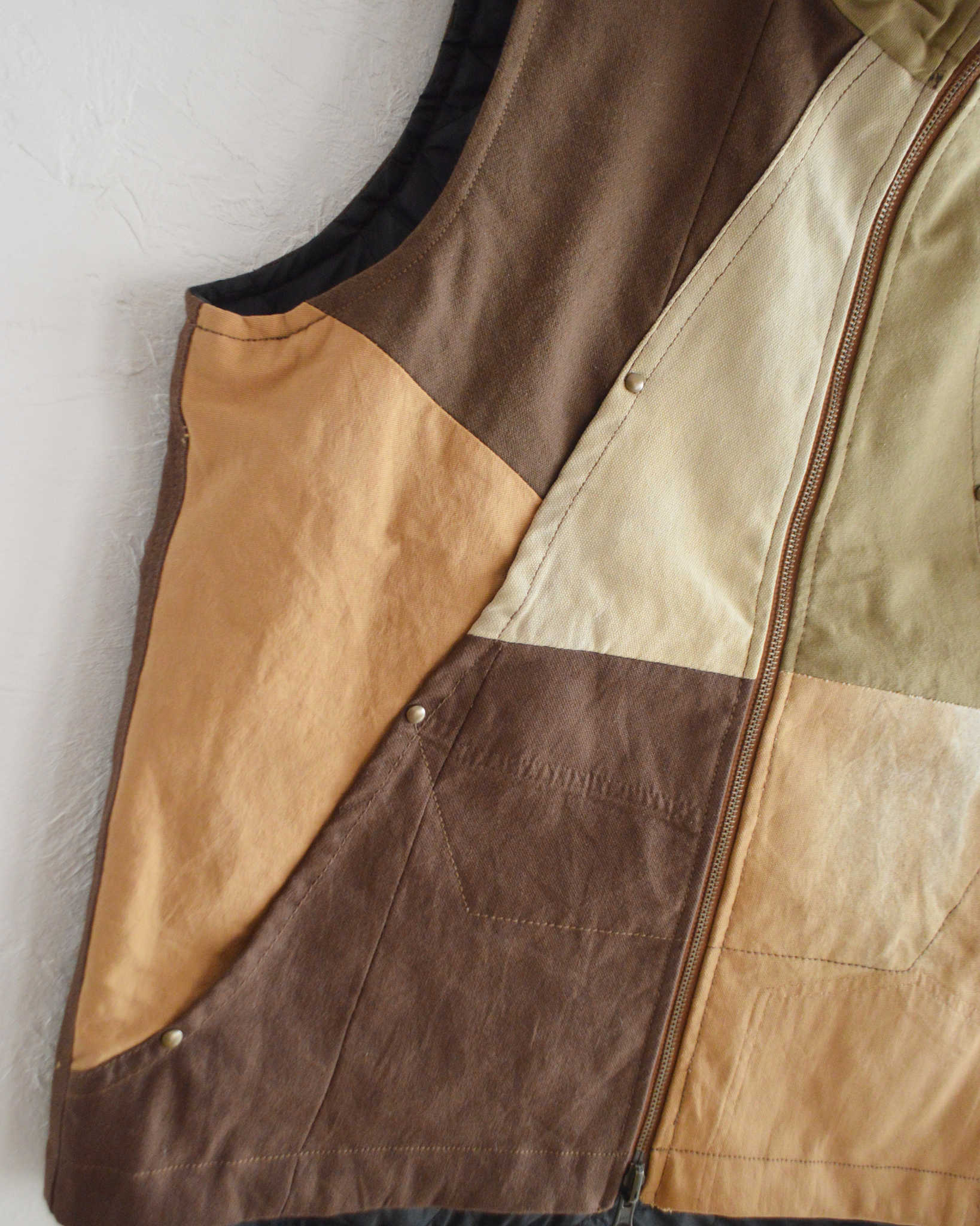 Nasngwam. ナスングワム / FACTORY VEST ファクトリーベスト Msize (BROWN ブラウン)