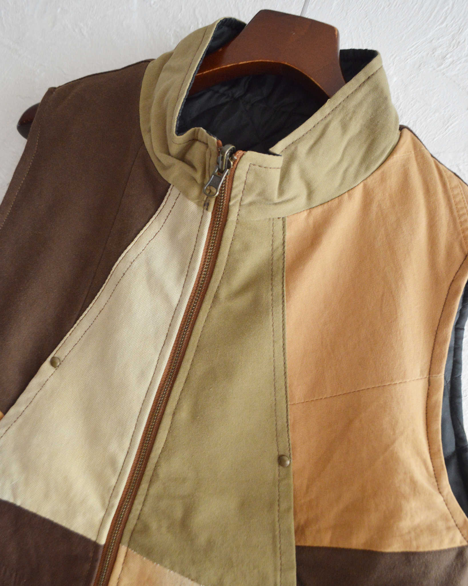 Nasngwam. ナスングワム / FACTORY VEST ファクトリーベスト Msize (BROWN ブラウン)