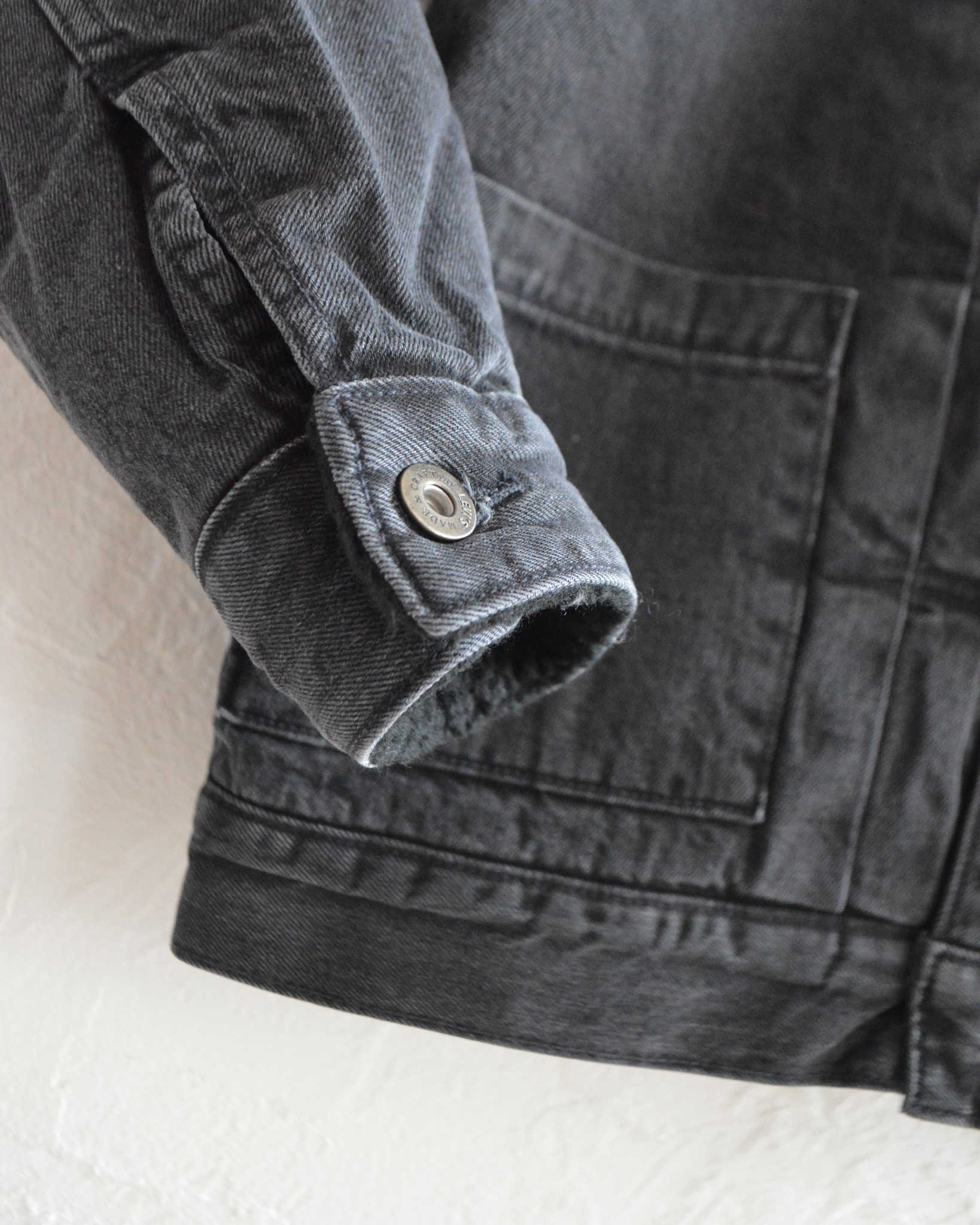 Levis リーバイス / Shawal Collar Boa Denim Jacket ショールカラーデニムボアジャケット (BLACK ブラック)
