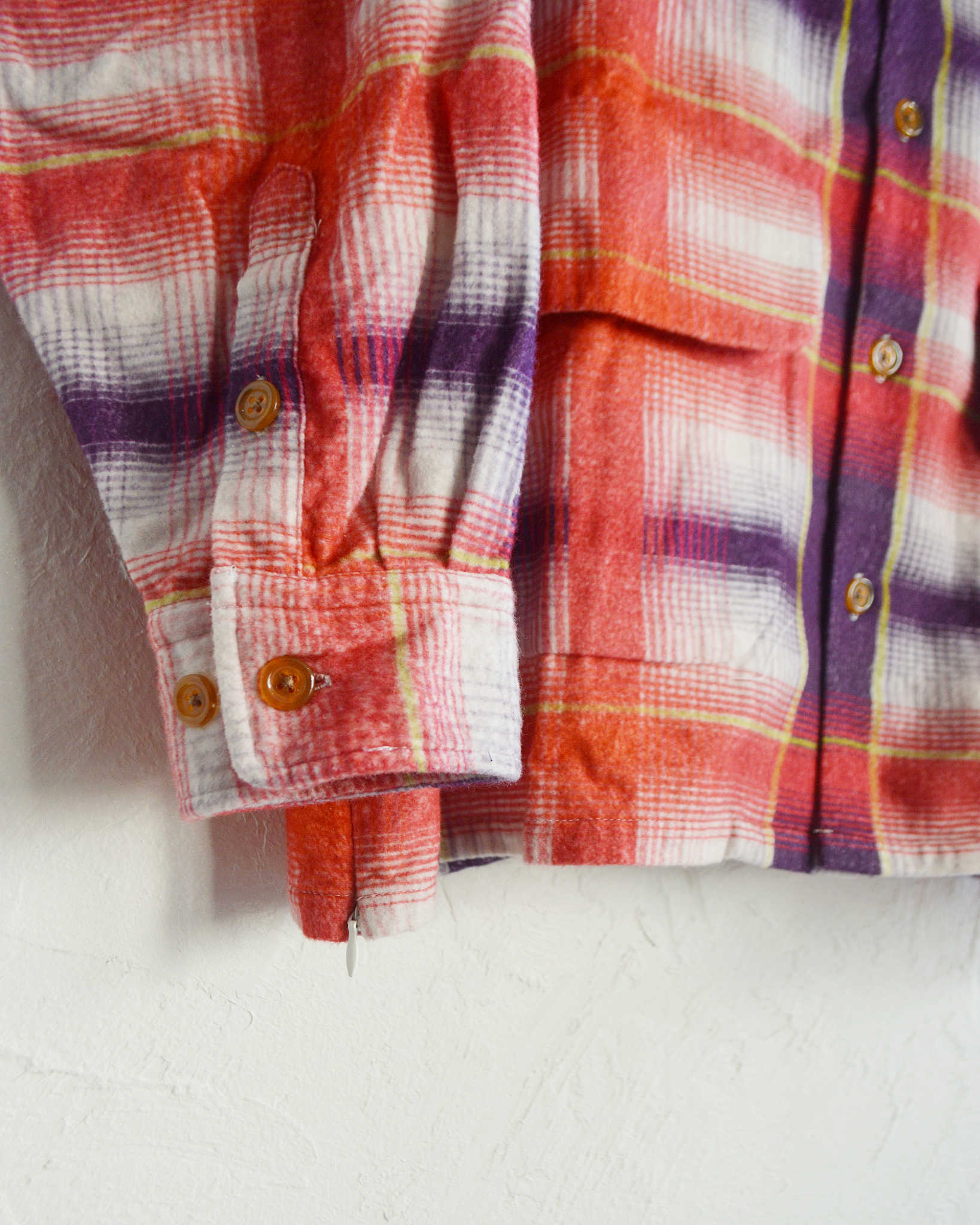 IMPRESTORE インプレストア / J.FOX ジェイフォックス | Printed flannel shirt プリントフランネルシャツ (RED/NAVY  レッドネイビー)
