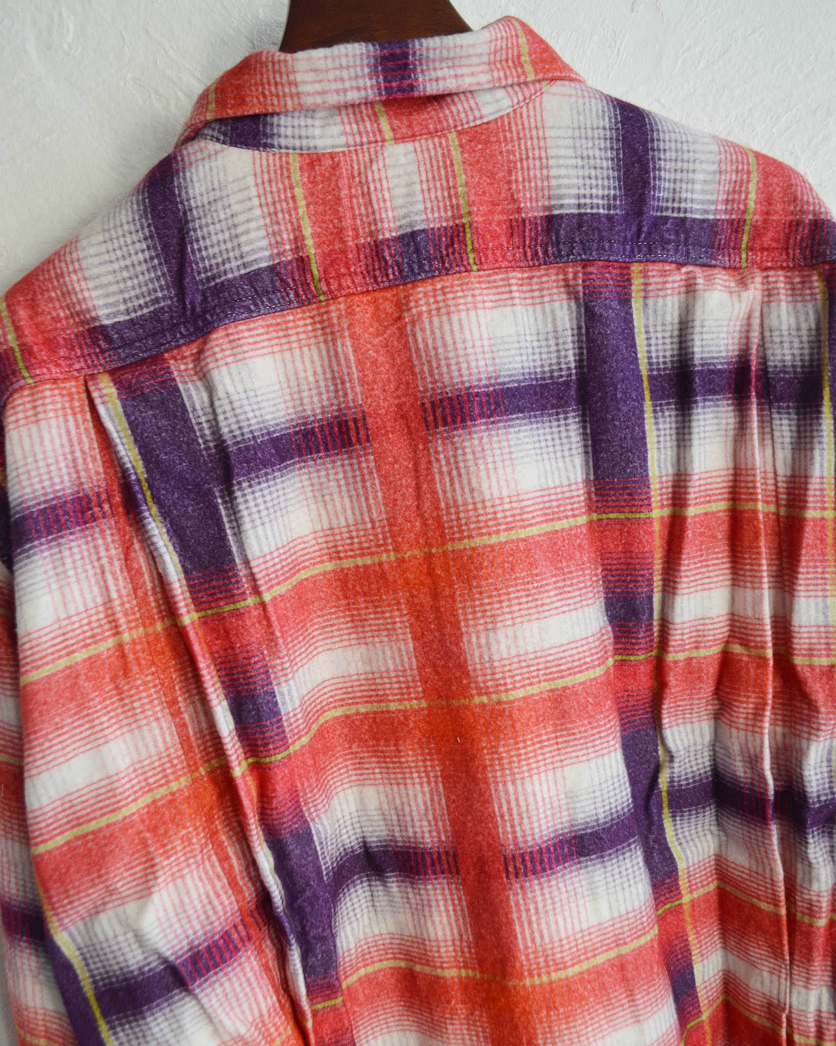 IMPRESTORE インプレストア / J.FOX ジェイフォックス | Printed flannel shirt プリントフランネルシャツ (RED/NAVY  レッドネイビー)