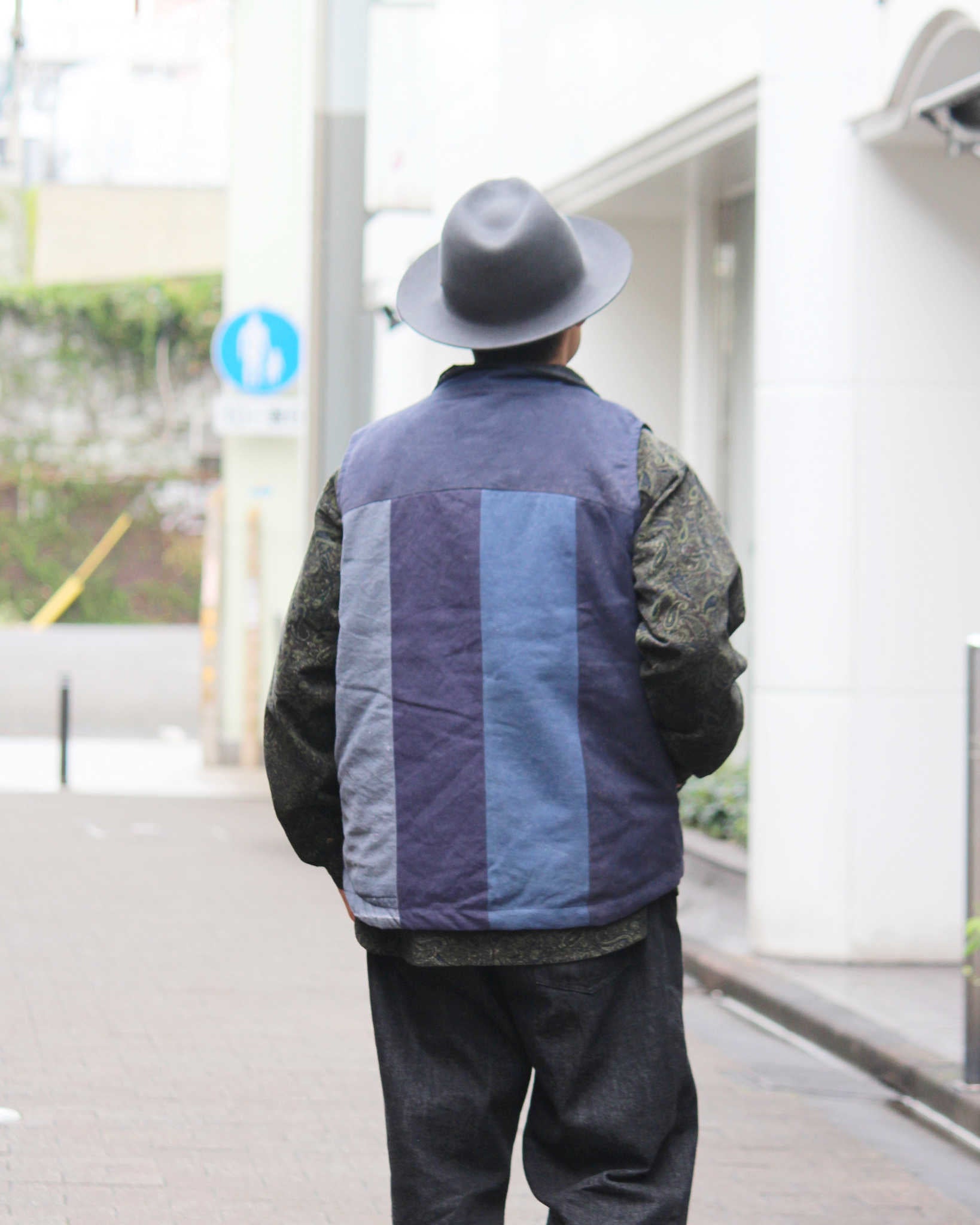 Nasngwam. ナスングワム / FACTORY VEST ファクトリーベスト Msize (NAVY ネイビー)