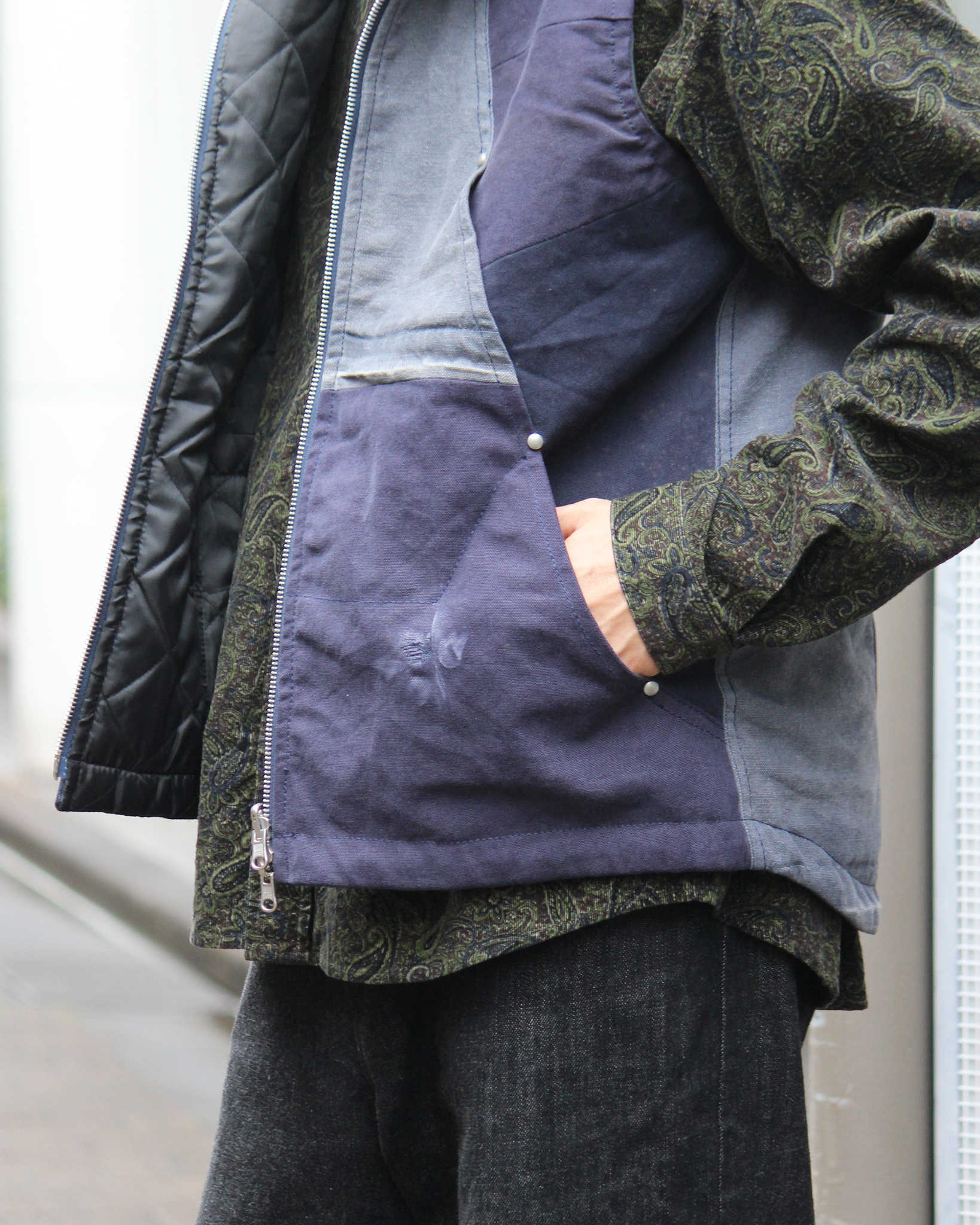 Nasngwam. ナスングワム / FACTORY VEST ファクトリーベスト Msize (NAVY ネイビー)