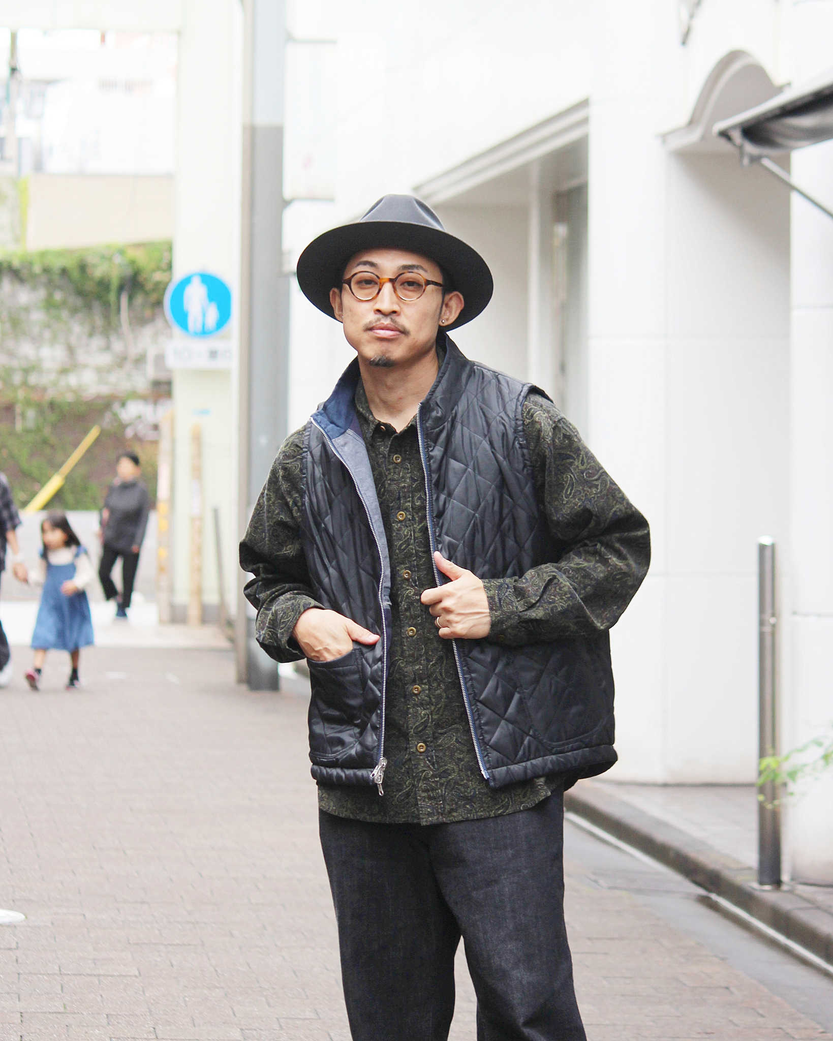 Nasngwam. ナスングワム / FACTORY VEST ファクトリーベスト Msize (NAVY ネイビー)