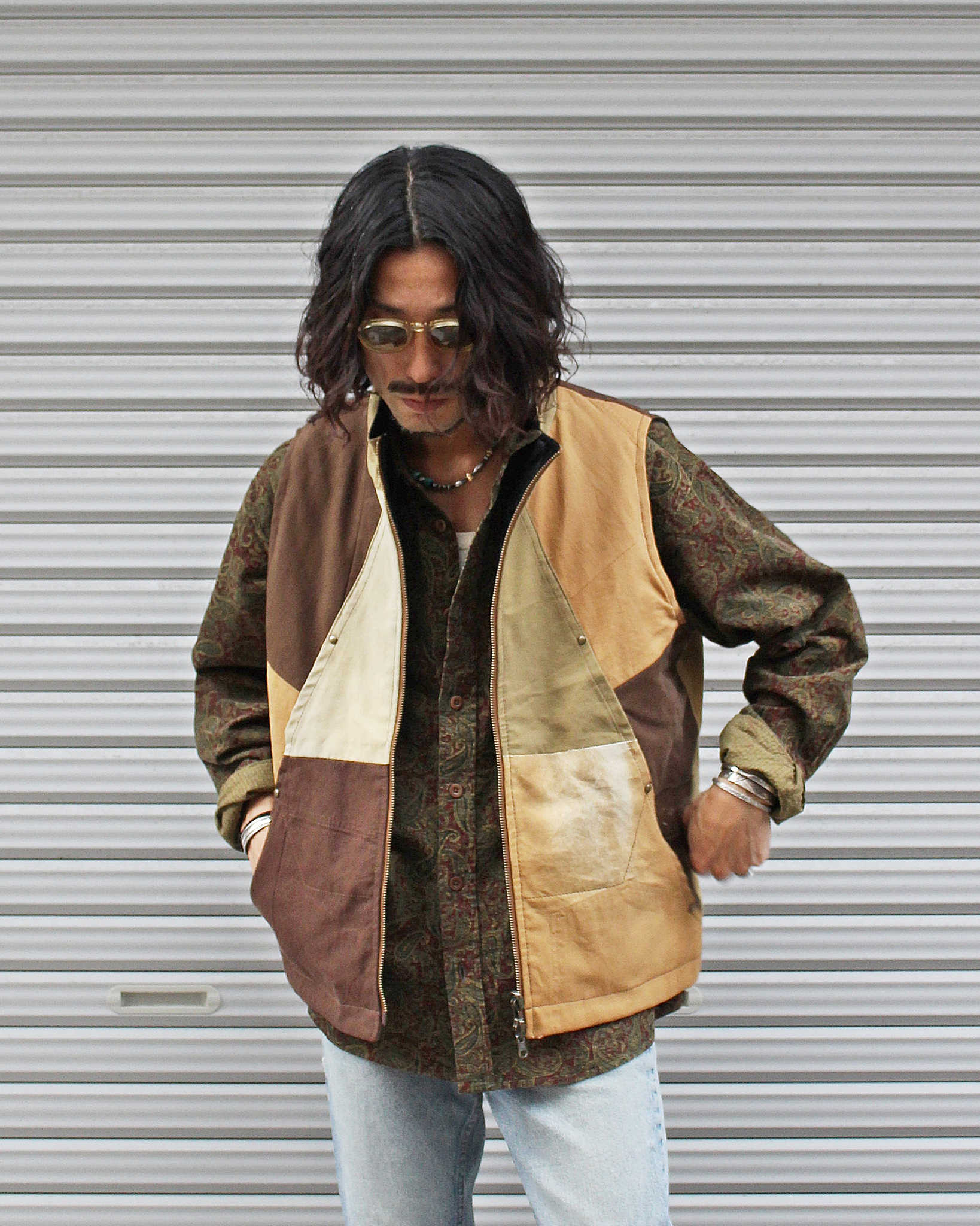 Nasngwam. ナスングワム / FACTORY VEST ファクトリーベスト Msize (BROWN ブラウン)