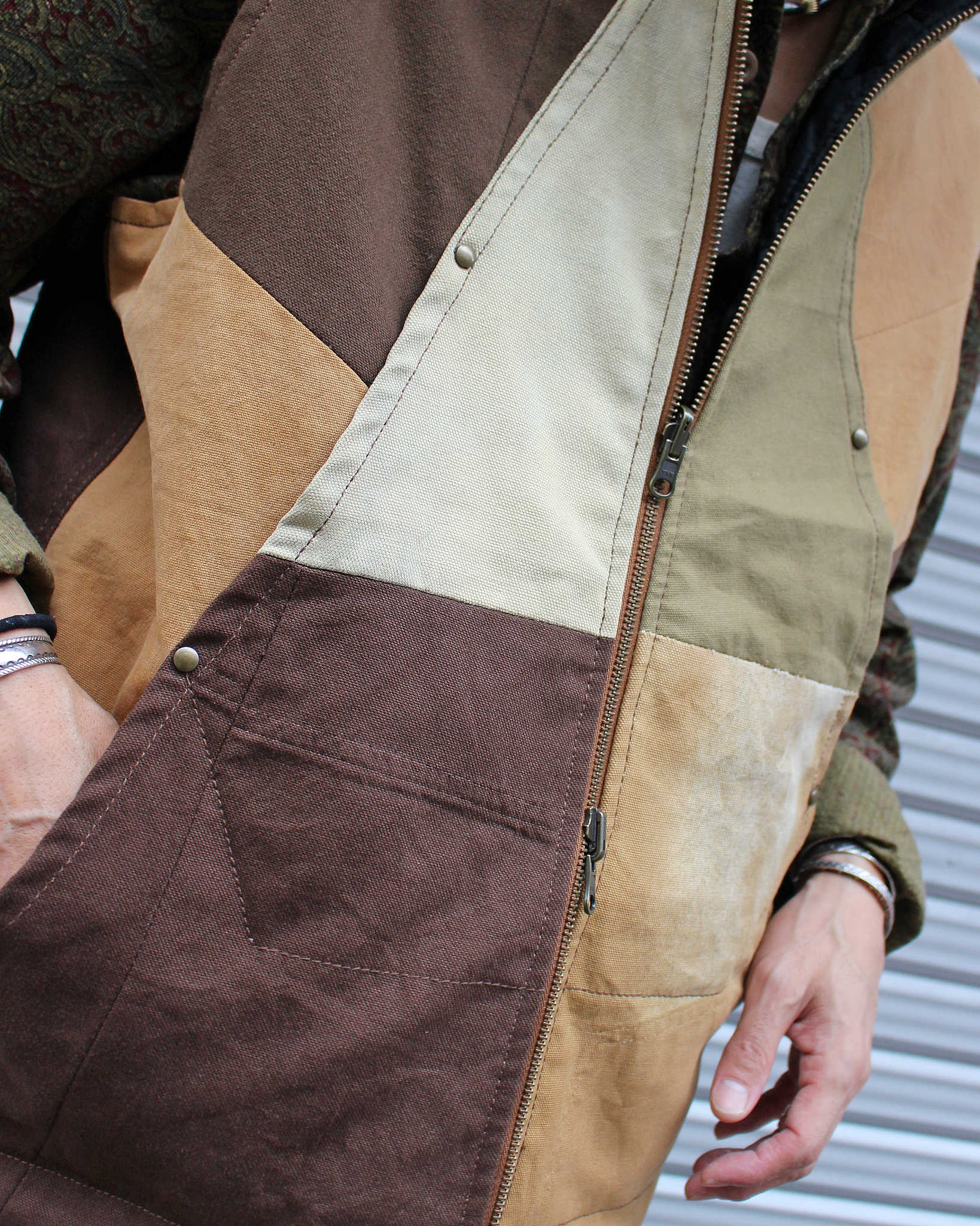 Nasngwam. ナスングワム / FACTORY VEST ファクトリーベスト Msize (BROWN ブラウン)