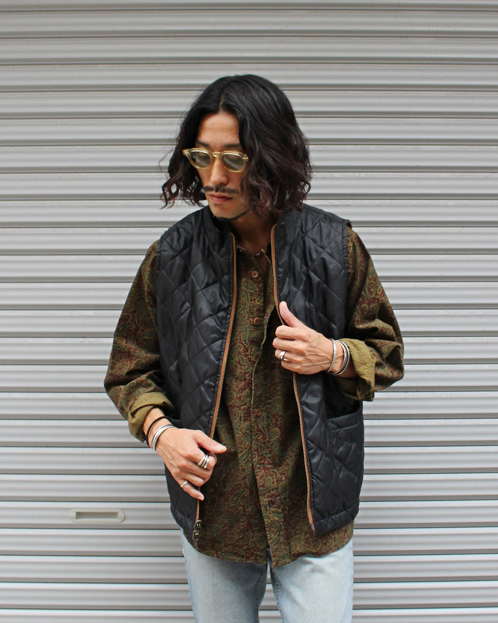 Nasngwam. ナスングワム / FACTORY VEST ファクトリーベスト Msize (BROWN ブラウン)