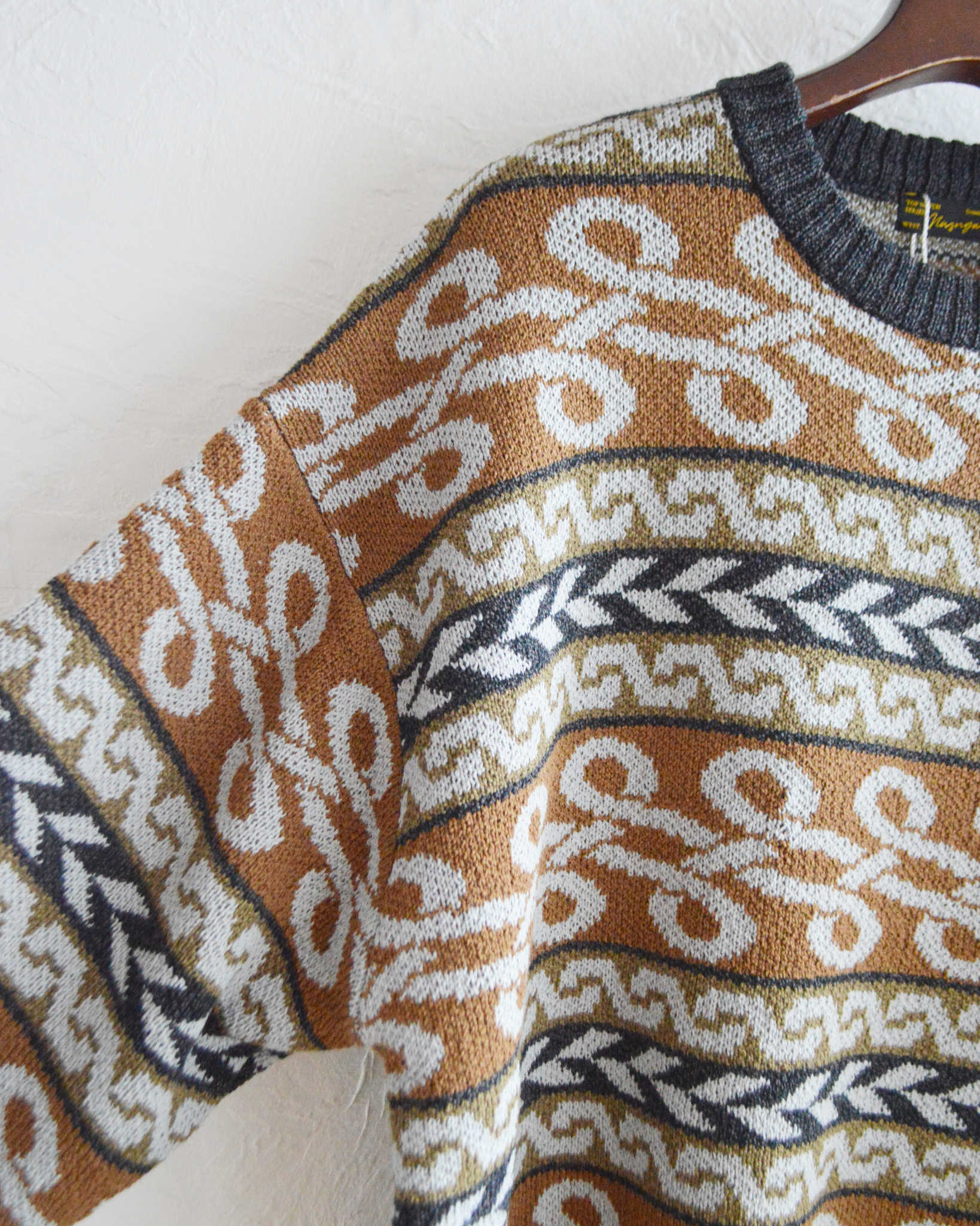 Nasngwam. ナスングワム / BRAID KNIT ブレイドニット (BROWN ブラウン)