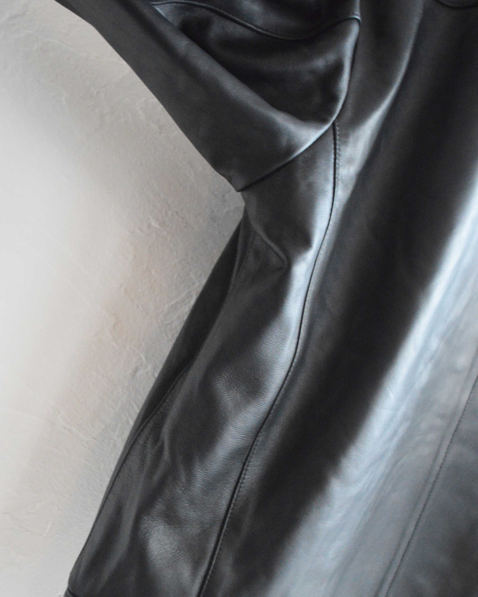 AWESOME LEATHER オーサムレザー / LEATHER ZIP SHORT JACKET レザージップショートジャケット (BLACK ブラック)