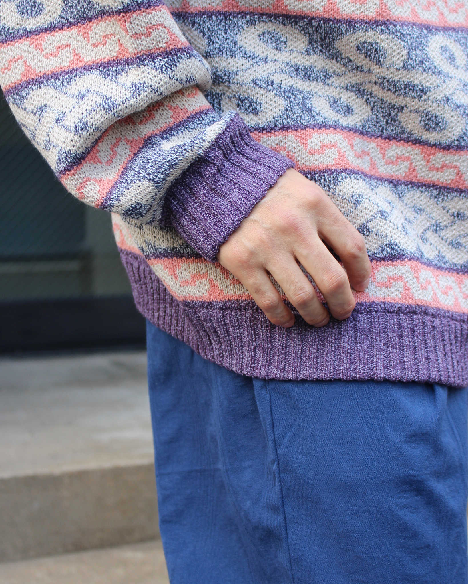 Nasngwam. ナスングワム / BRAID KNIT ブレイドニット (PURPLLE パープル)