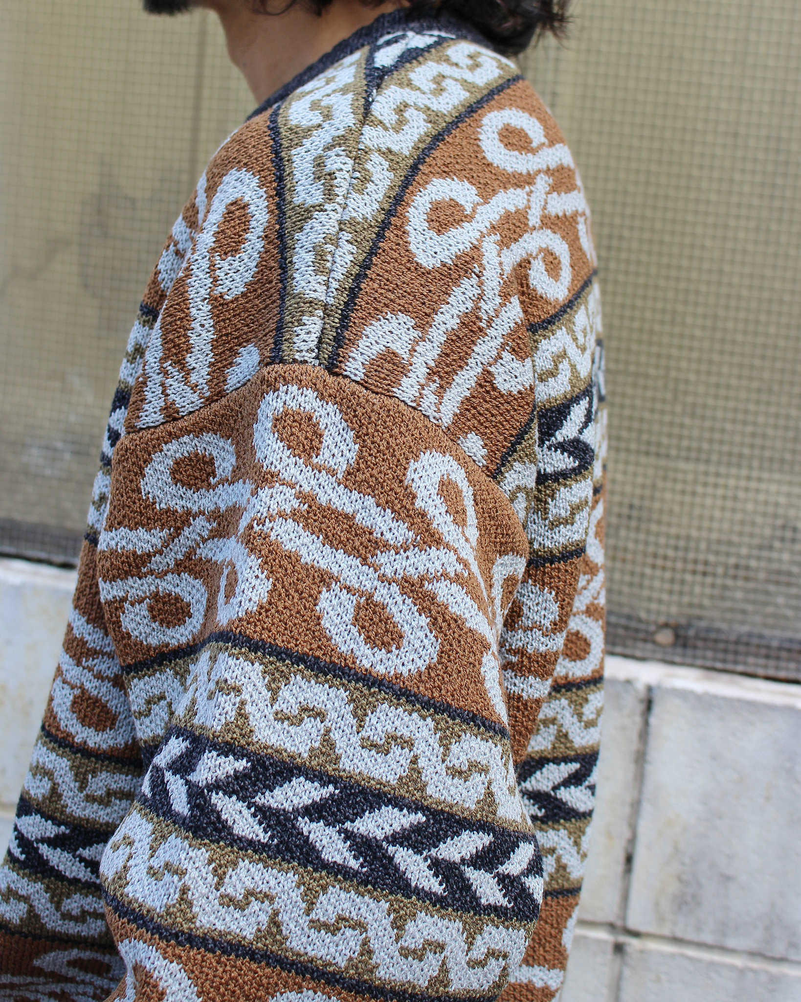 Nasngwam. ナスングワム / BRAID KNIT ブレイドニット (BROWN ブラウン)