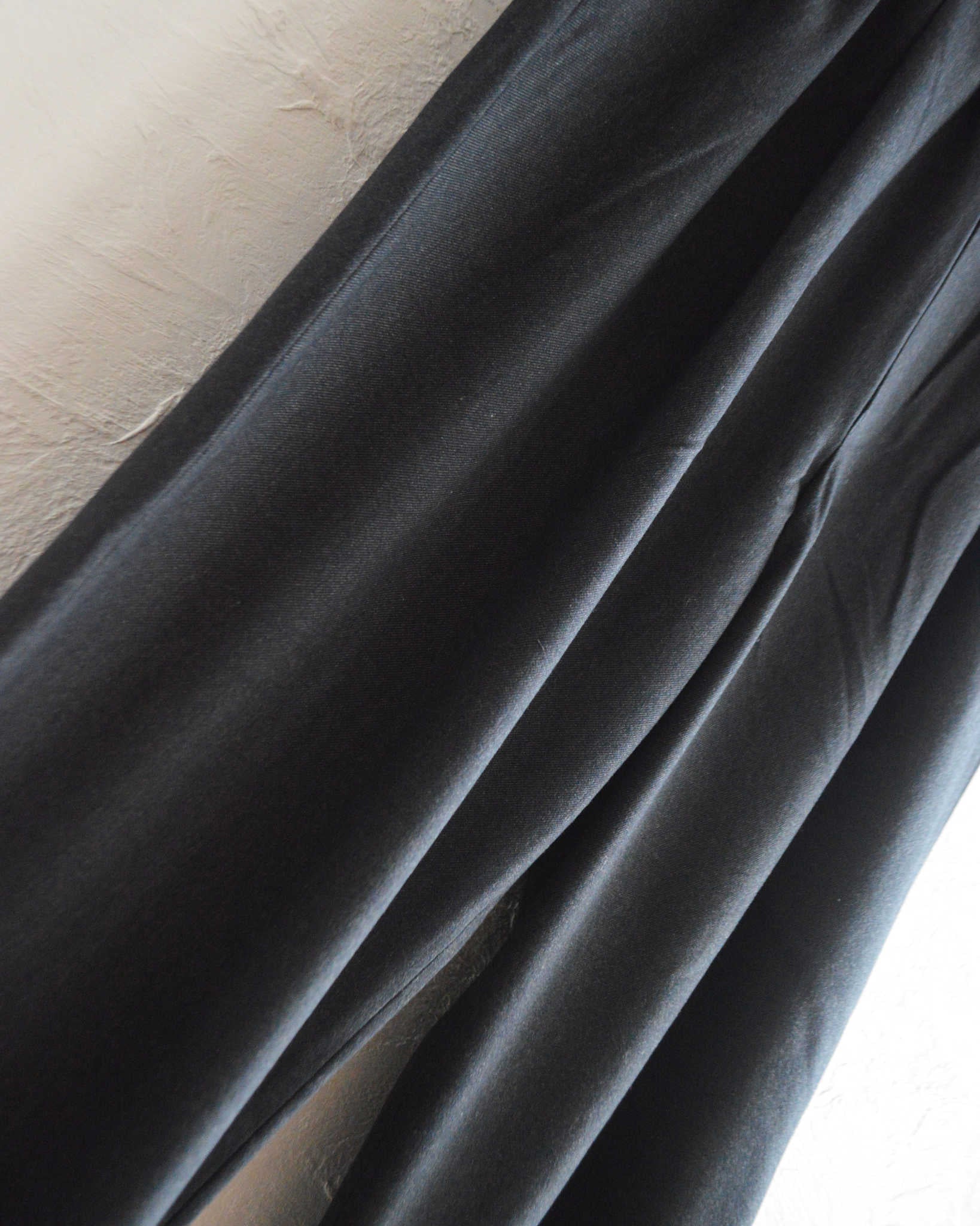 LAMOND ラモンド / CASHMERE TOUCH STANDARD WIDE PANTS カシミアタッチスタンダードワイドパンツ (CHARCOAL チャコール)