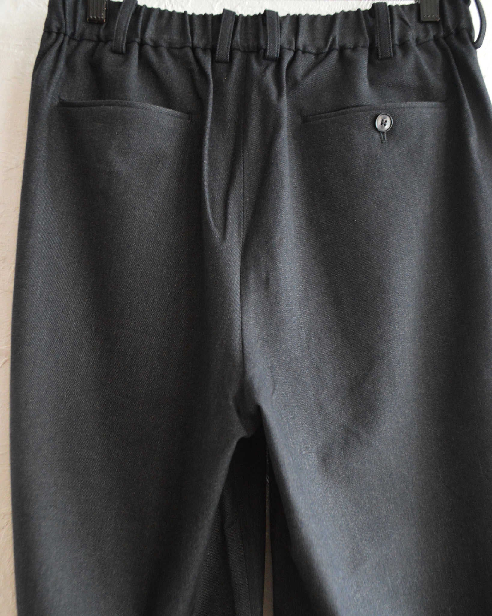 LAMOND ラモンド / CASHMERE TOUCH STANDARD WIDE PANTS カシミアタッチスタンダードワイドパンツ (CHARCOAL チャコール)