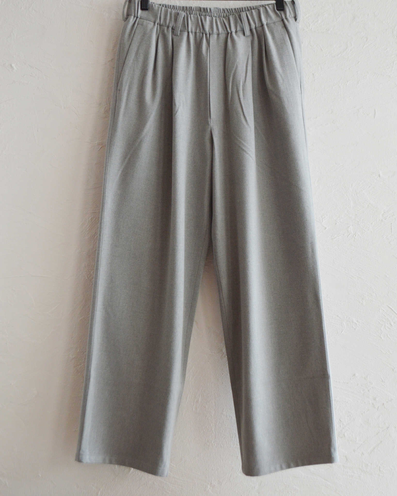 LAMOND ラモンド / CASHMERE TOUCH STANDARD WIDE PANTS カシミアタッチスタンダードワイドパンツ (GRAY グレー)
