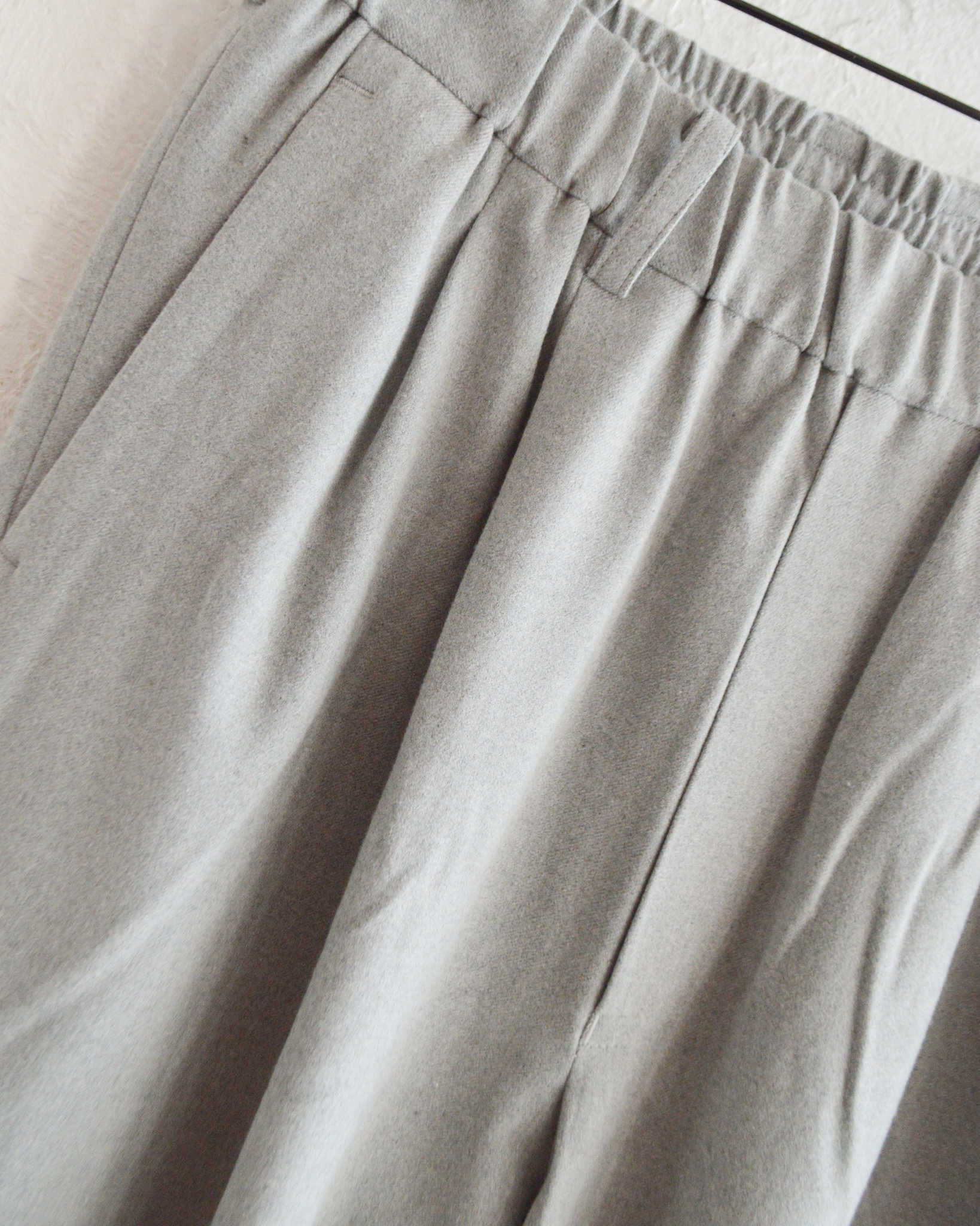 LAMOND ラモンド / CASHMERE TOUCH STANDARD WIDE PANTS カシミアタッチスタンダードワイドパンツ (GRAY グレー)